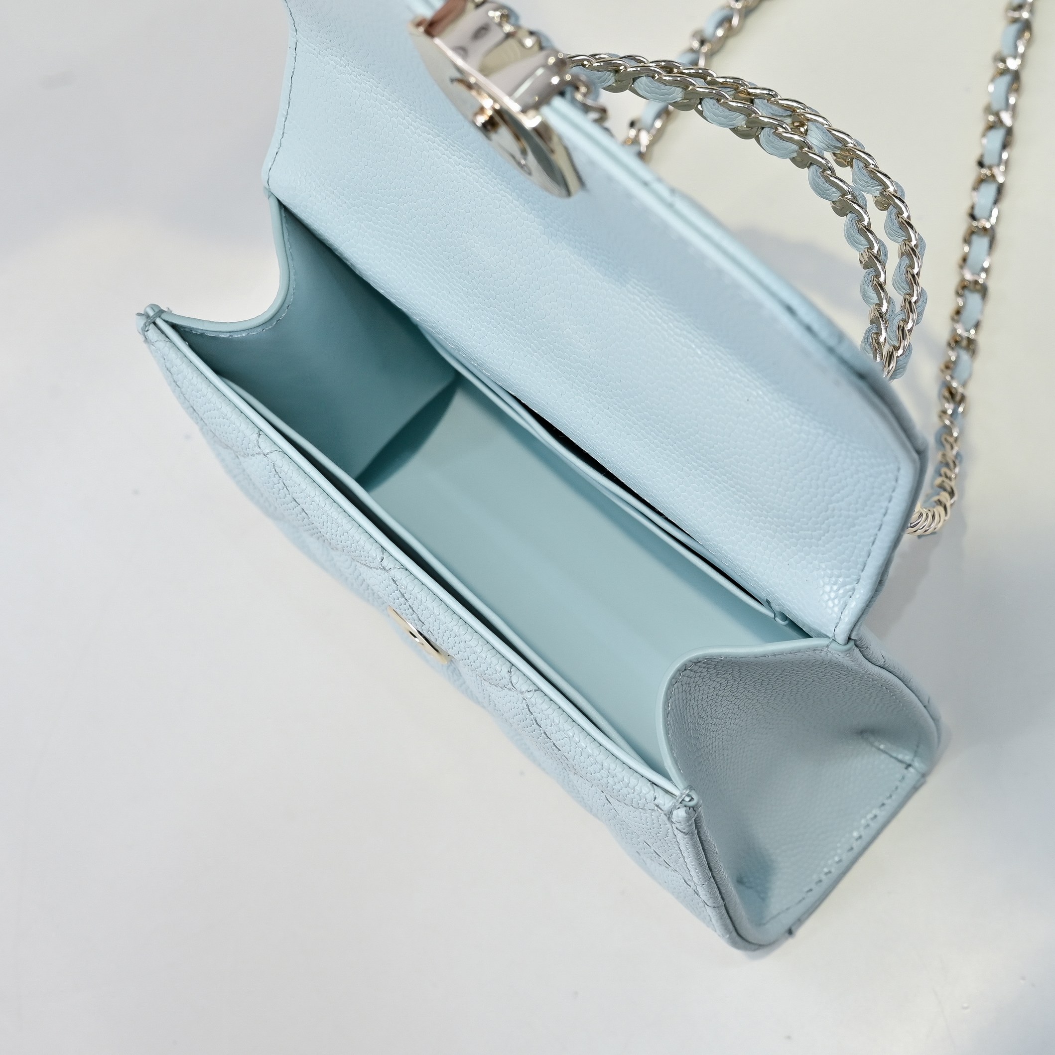 Chanel Kelly Calfskin Top-Handle Bag - Image 6