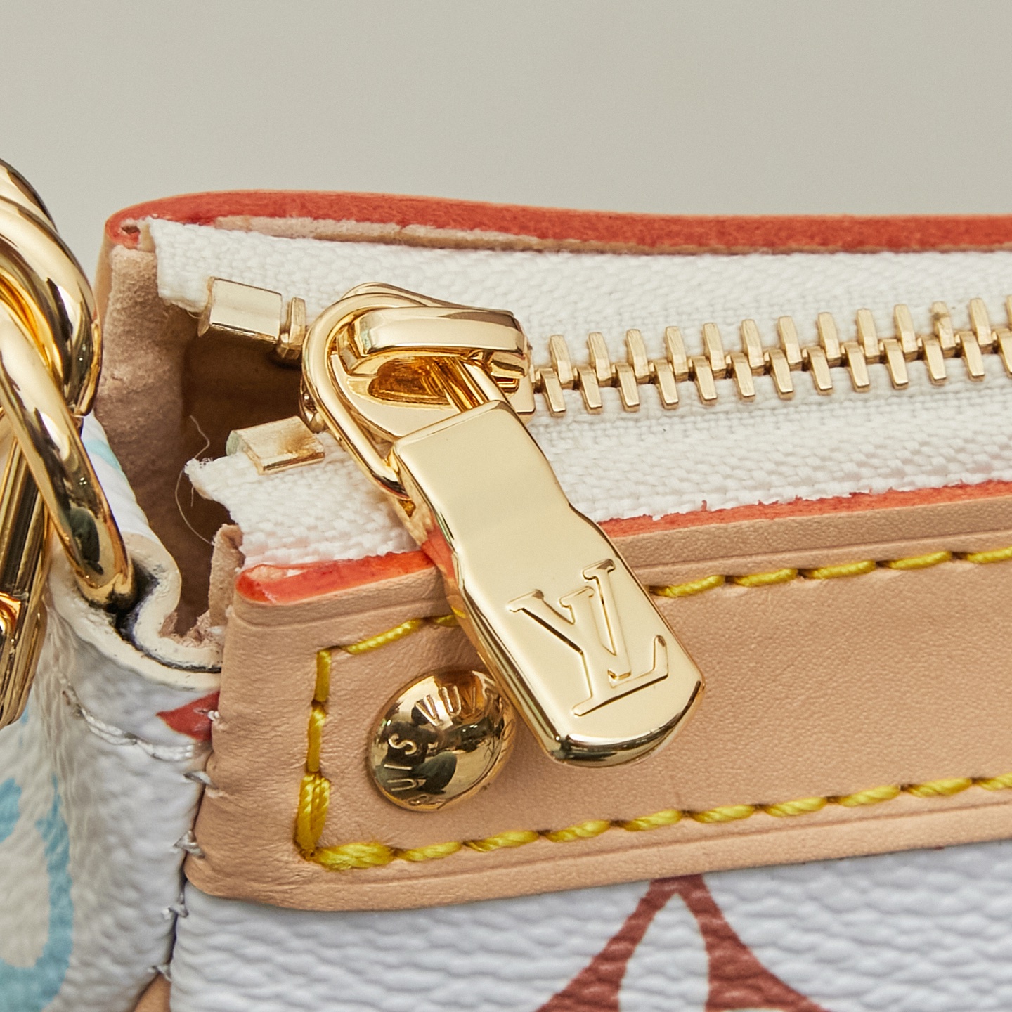 Louis Vuitton x Takashi Murakami Pochette Accessoires Bag - Monogram Coated Canvas - Image 6