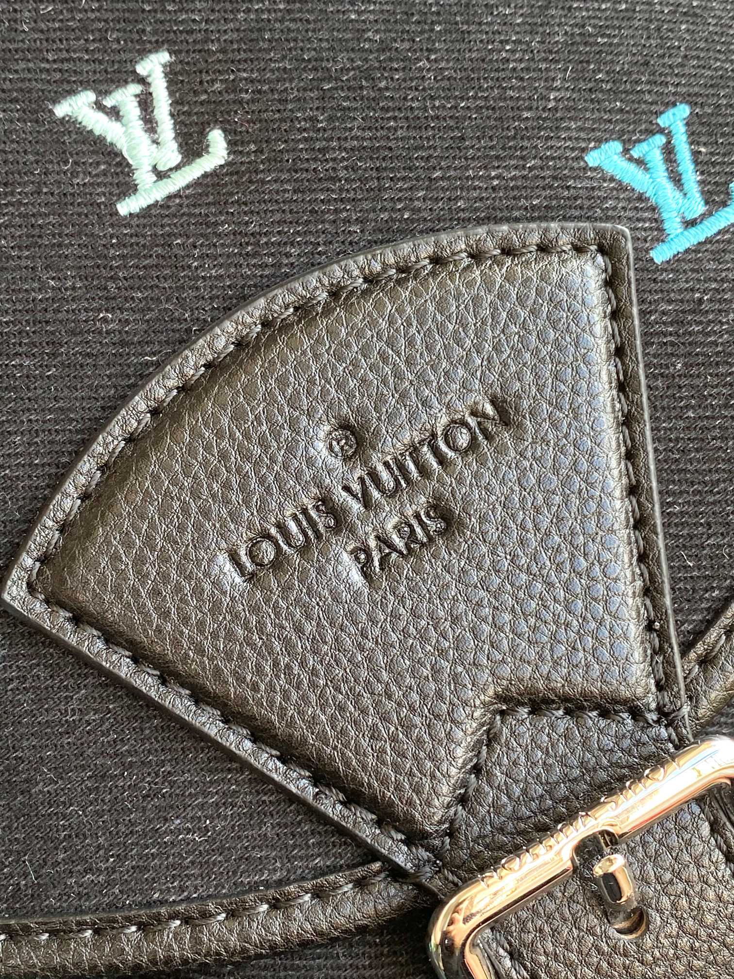 Louis Vuitton Montsouris Backpack in LV Blason Washed Denim M14135 - Image 6