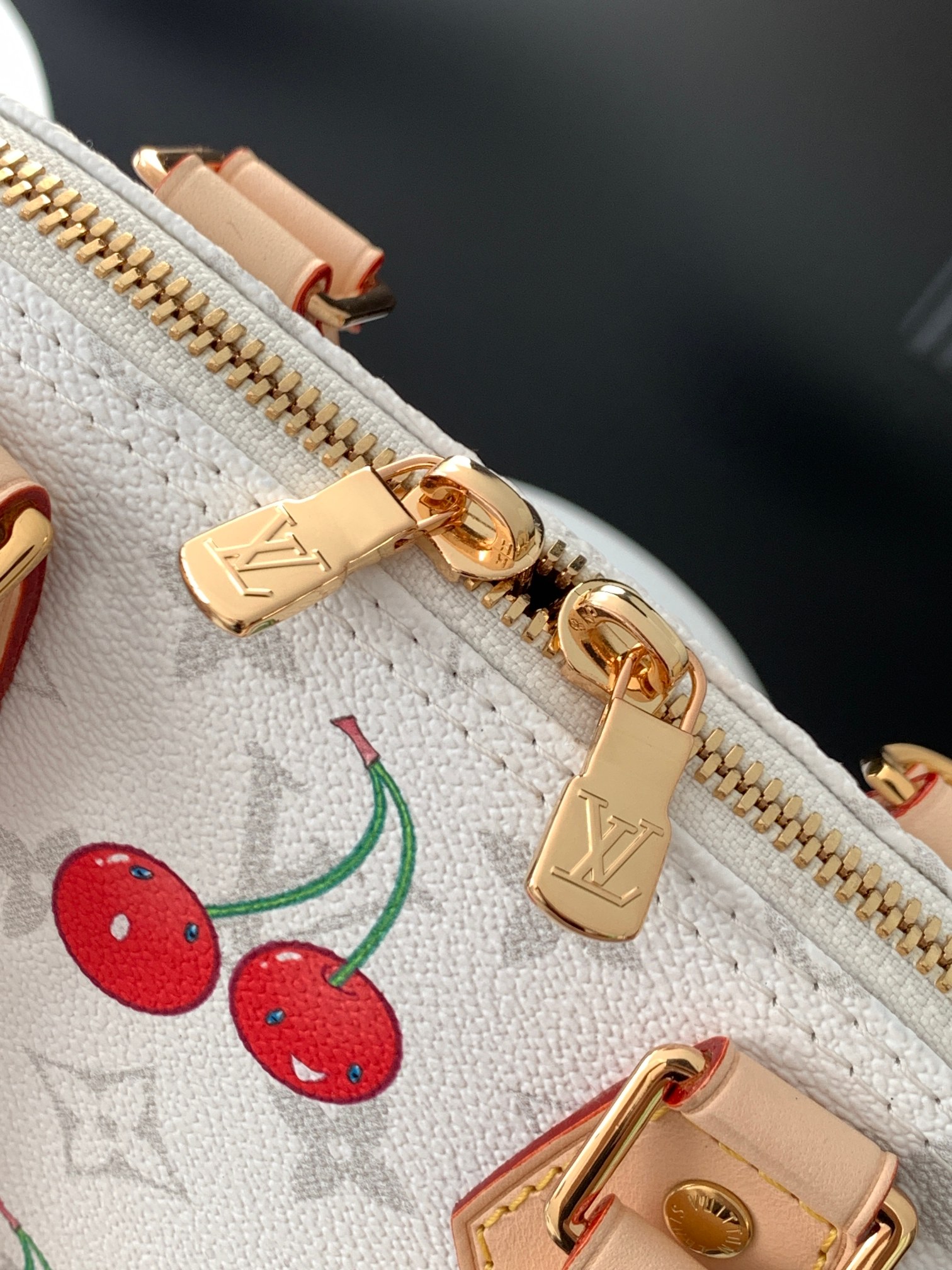 Louis Vuitton Alma BB Handbag, Louis Vuitton x Murakami Cherry Collection, M14234 - Image 7
