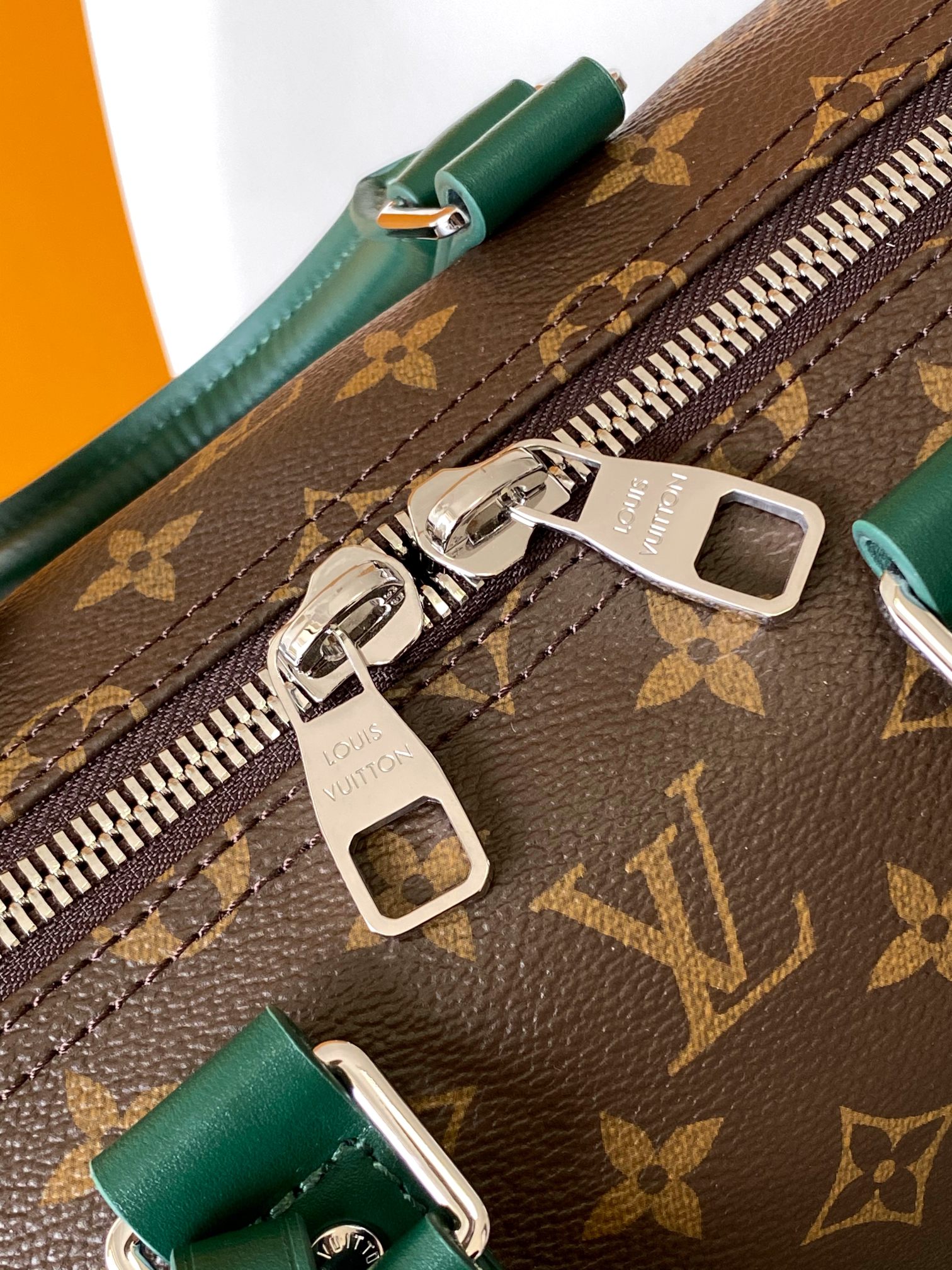 Louis Vuitton Keepall Bandoulière 35 Travel Bag in Monogram Eclipse - Image 7