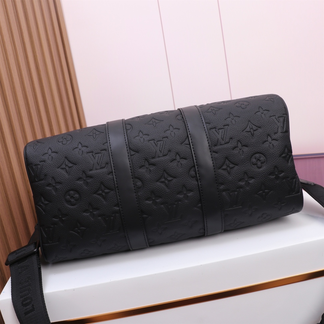 Louis Vuitton Keepall Bandouliere 35 Monogram Eclipse Travel Bag - Image 7