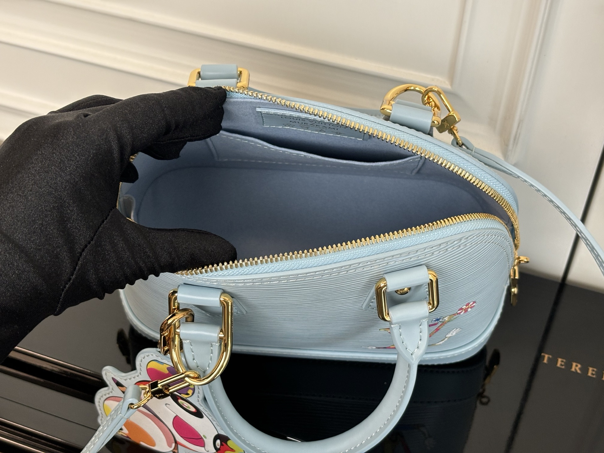 Louis Vuitton x Murakami Alma BB Handbag in Epi Leather - Image 7