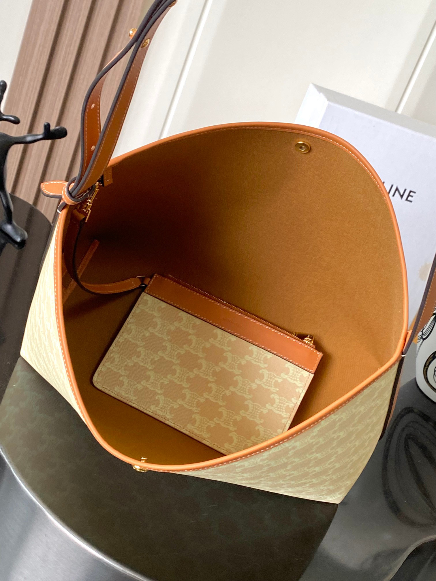 CELINE Soft Shopper Monogram Tote Bag - Image 7