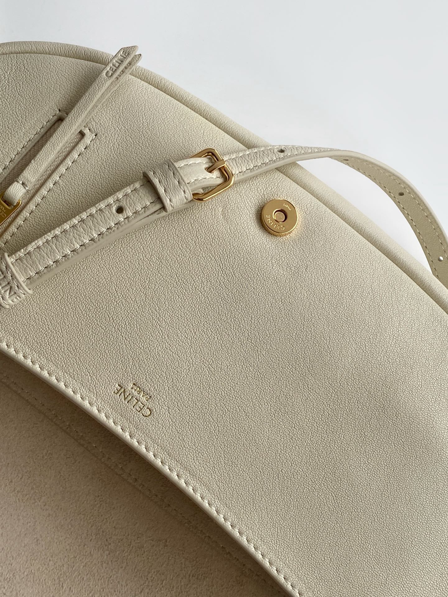 CE Halfmoon Small Lambskin Crossbody Bag - Image 7