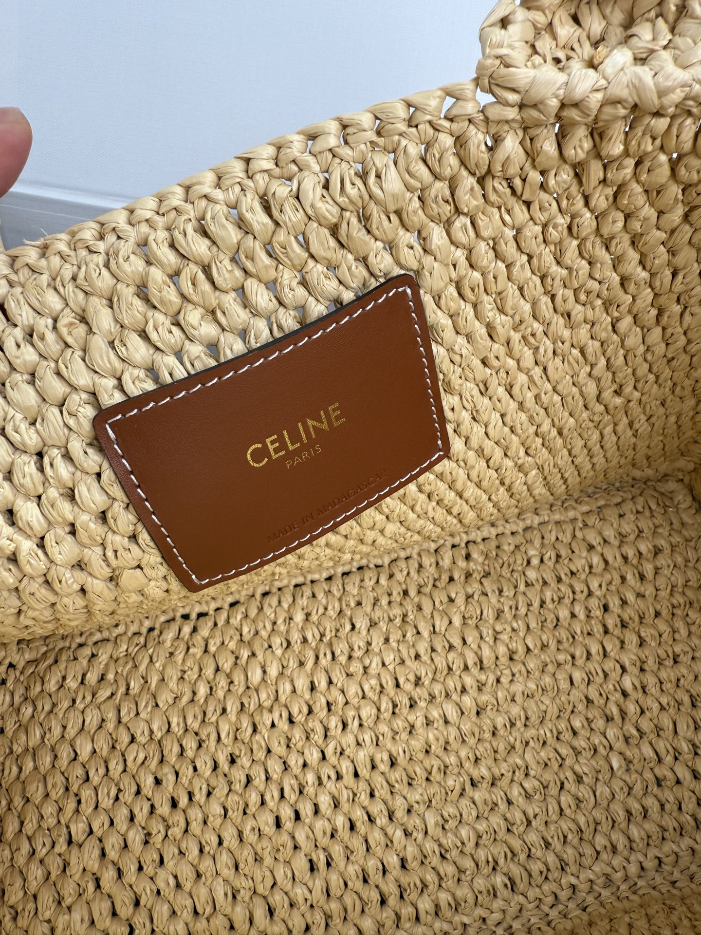 CELINE TCABAS THAIS Small Woven Tote Bag - Image 7