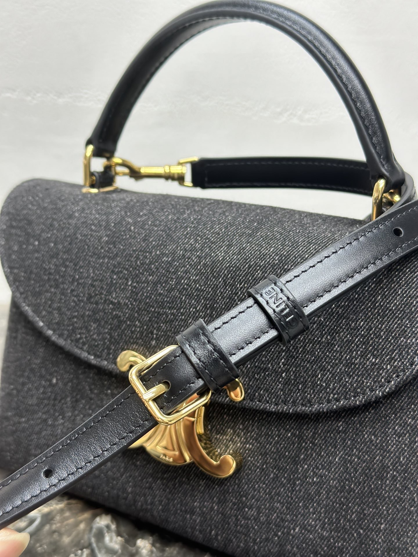 TEEN NINO Denim and Leather Crossbody Bag - Image 7
