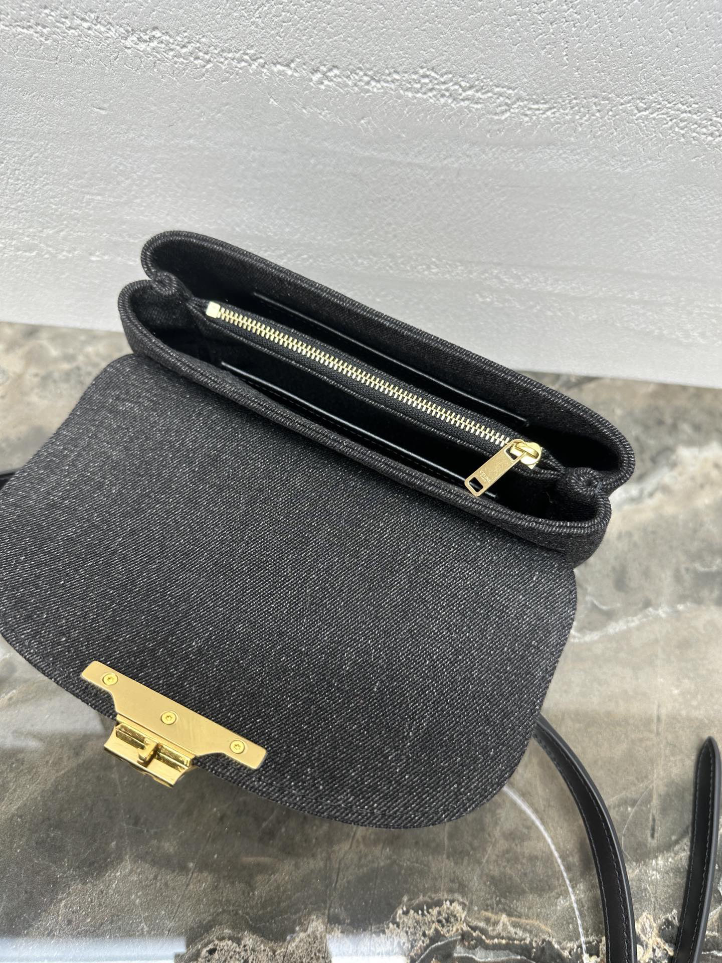 TEEN NINO Denim and Leather Handbag with Steel Hardware - Image 7