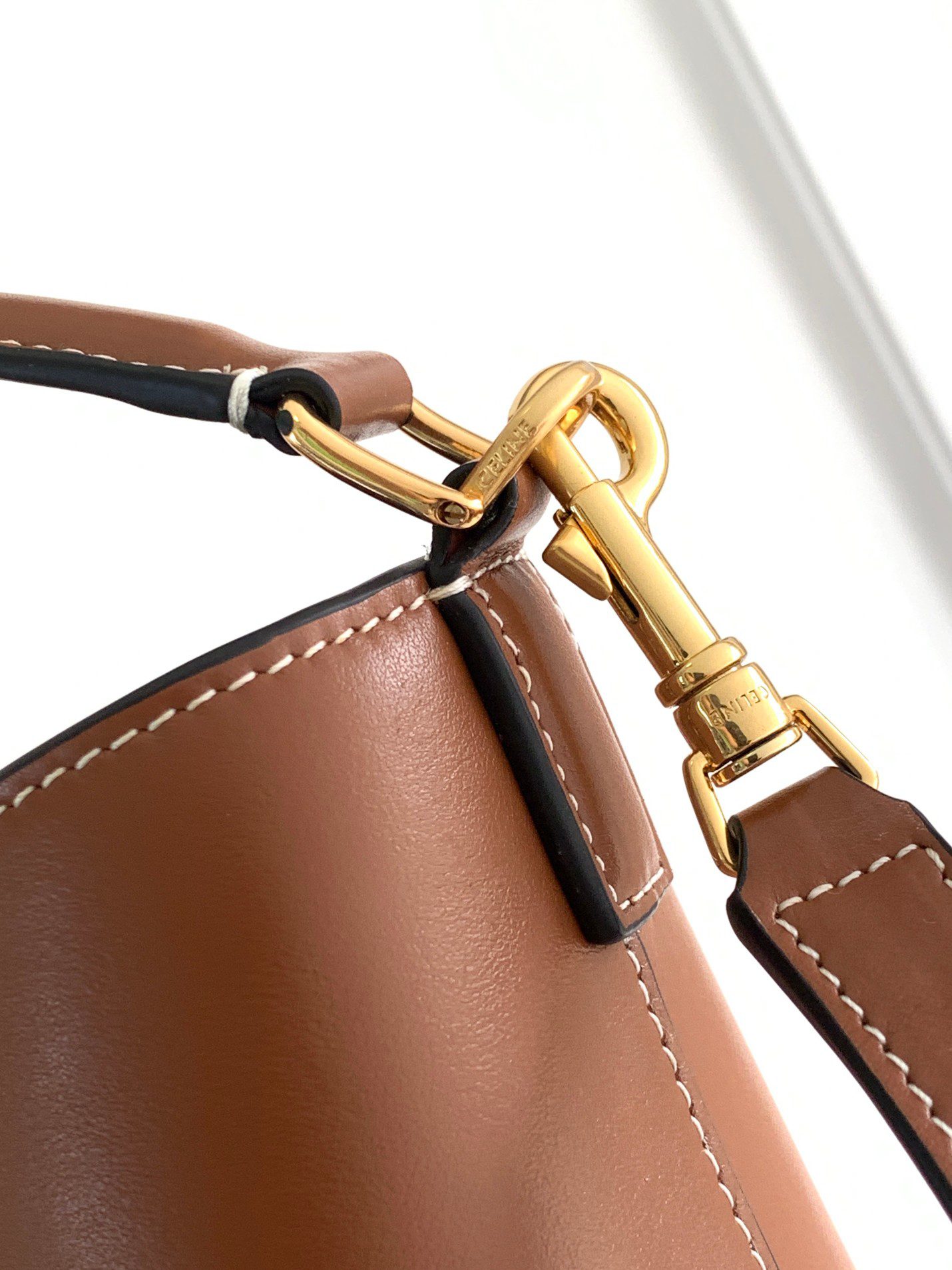 CELINE Louise Medium Smooth Calfskin Leather Handbag - Image 7