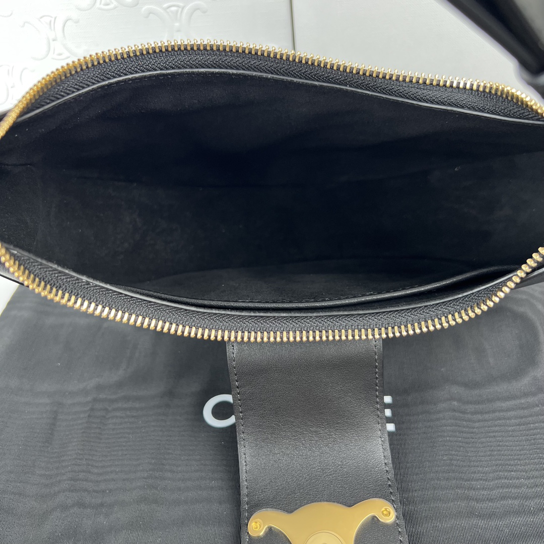 AVA TRIOME Smooth Leather Shoulder Bag - Image 7