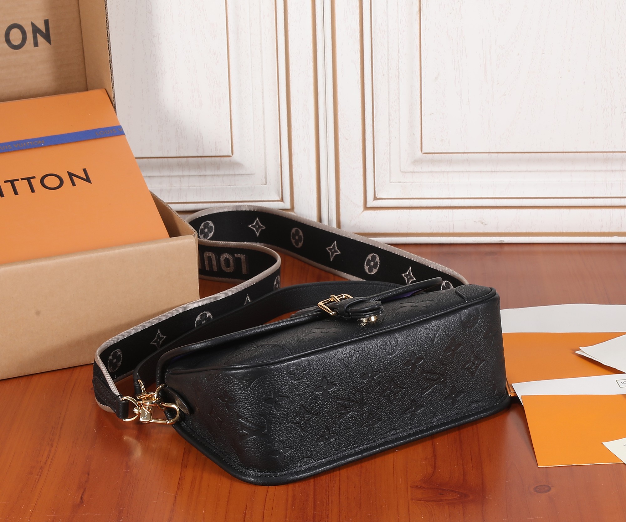 Diane Monogram Empreinte Leather Shoulder Bag - Image 7