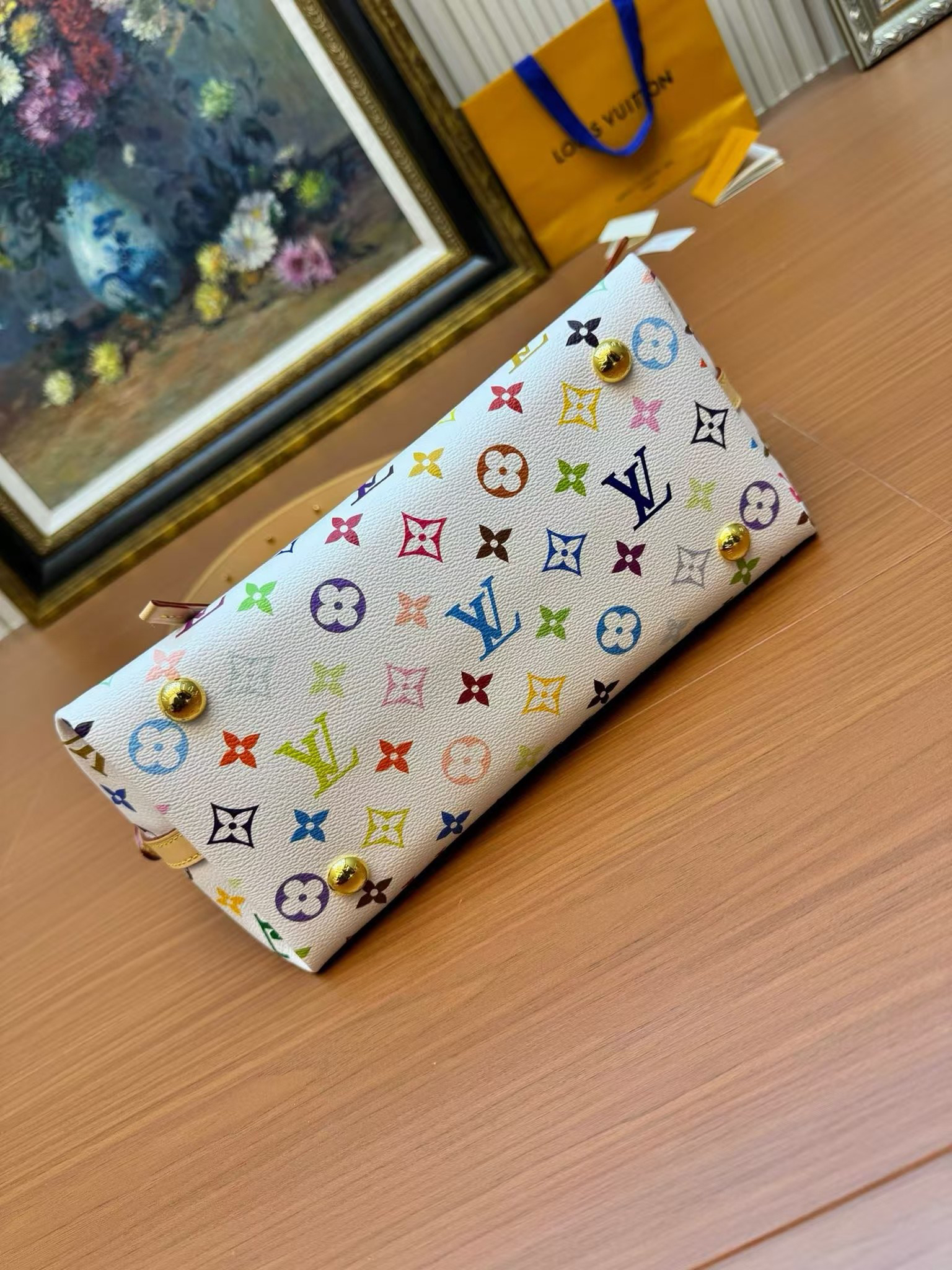 Louis Vuitton x Takashi Murakami CarryAll Small Handbag M13661 - Image 7