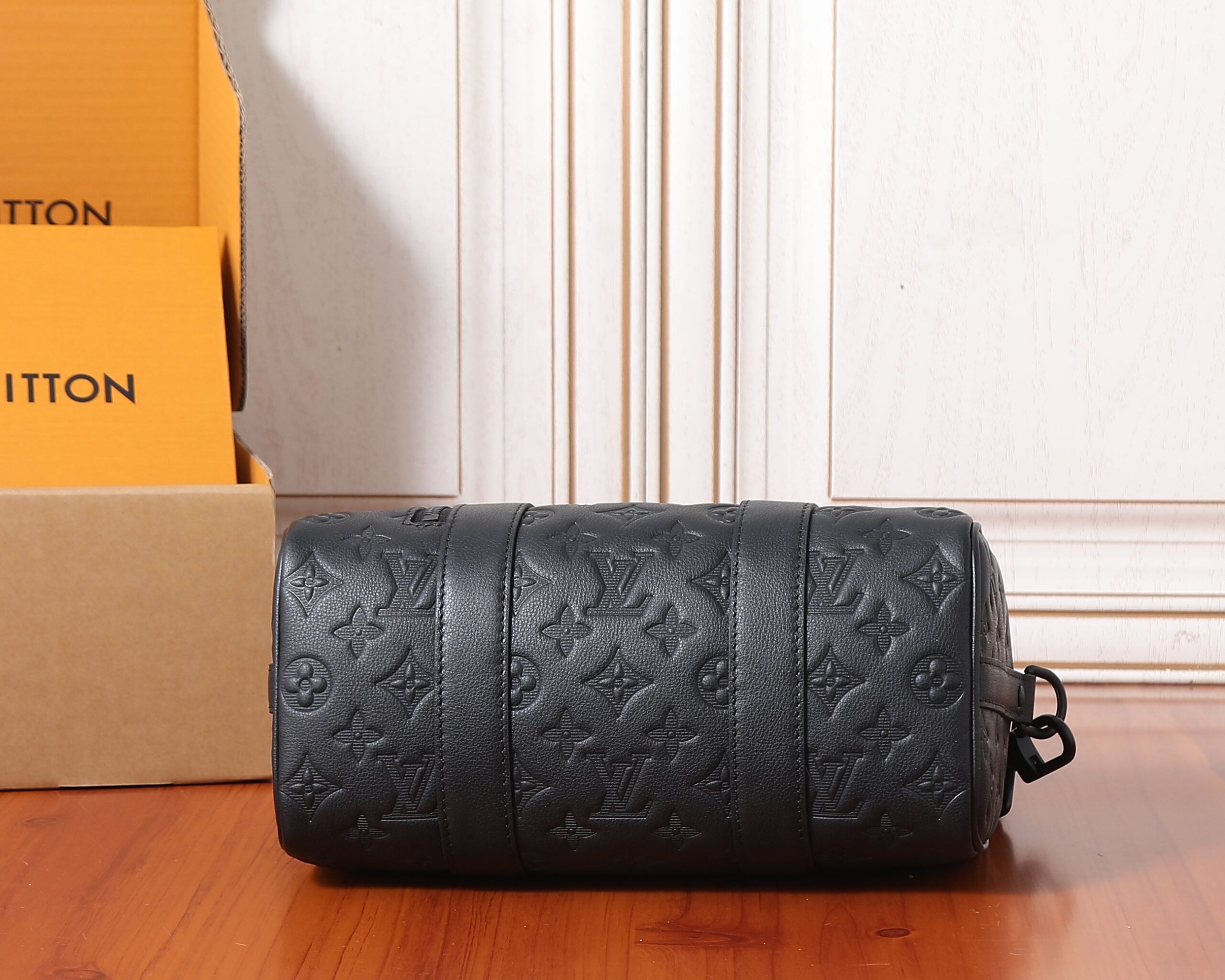 Louis Vuitton City Keepall Bag in Monogram Shadow Leather - Image 7