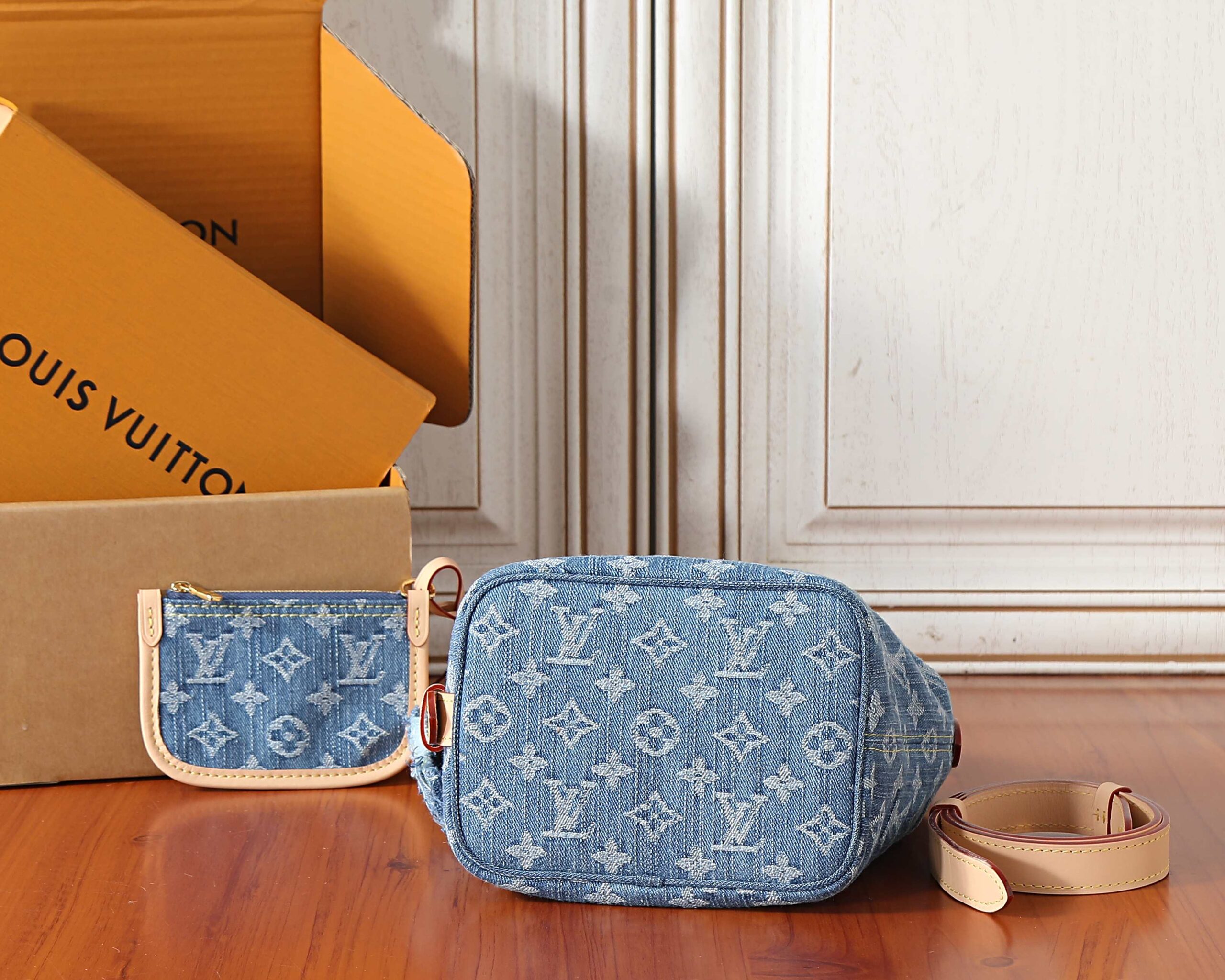 Louis Vuitton All In BB Denim Handbag - Image 7