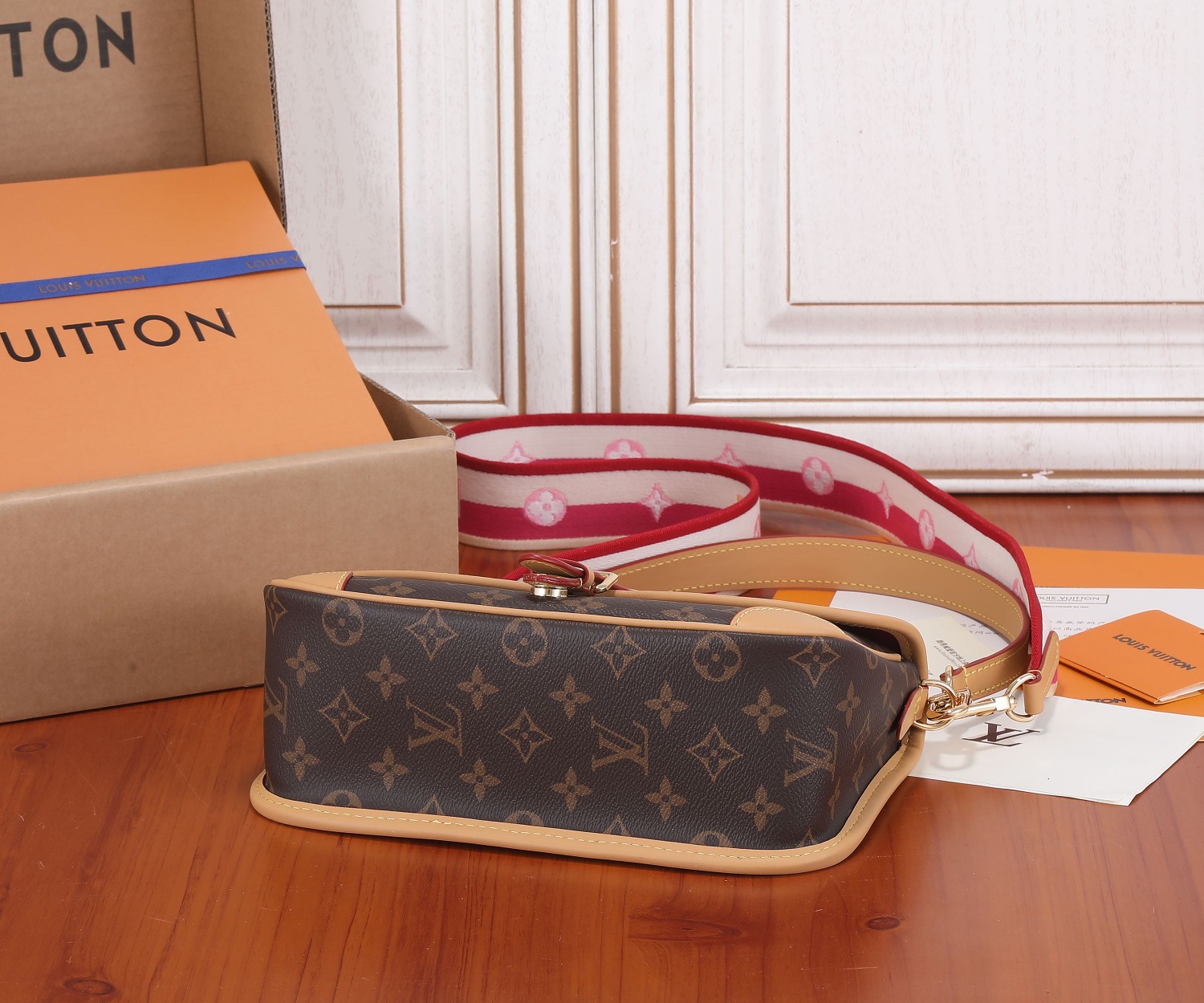 Diane Monogram Canvas Shoulder Bag - Image 7