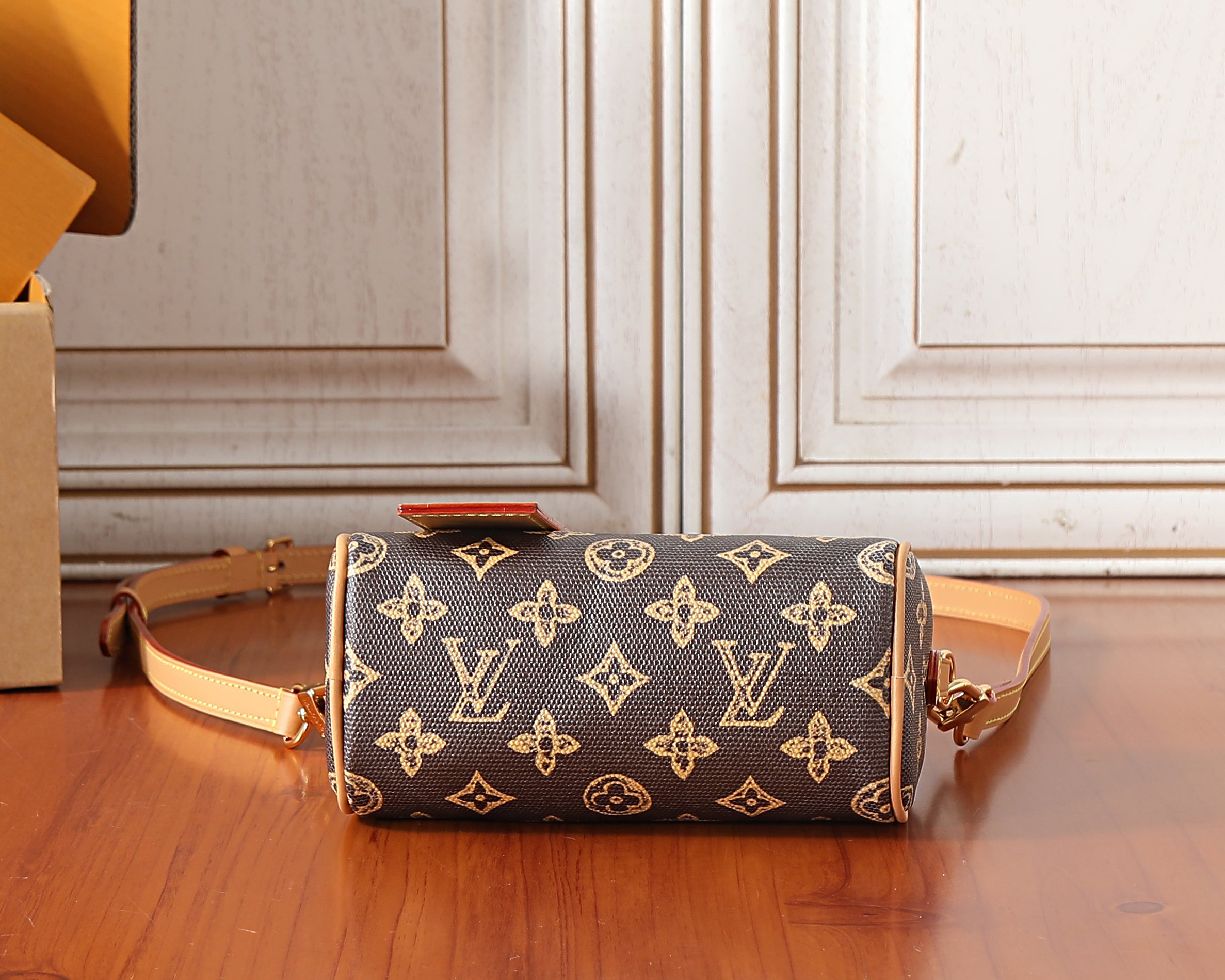 Louis Vuitton Nano Speedy Monogram Origine Ebene Bag - Image 7