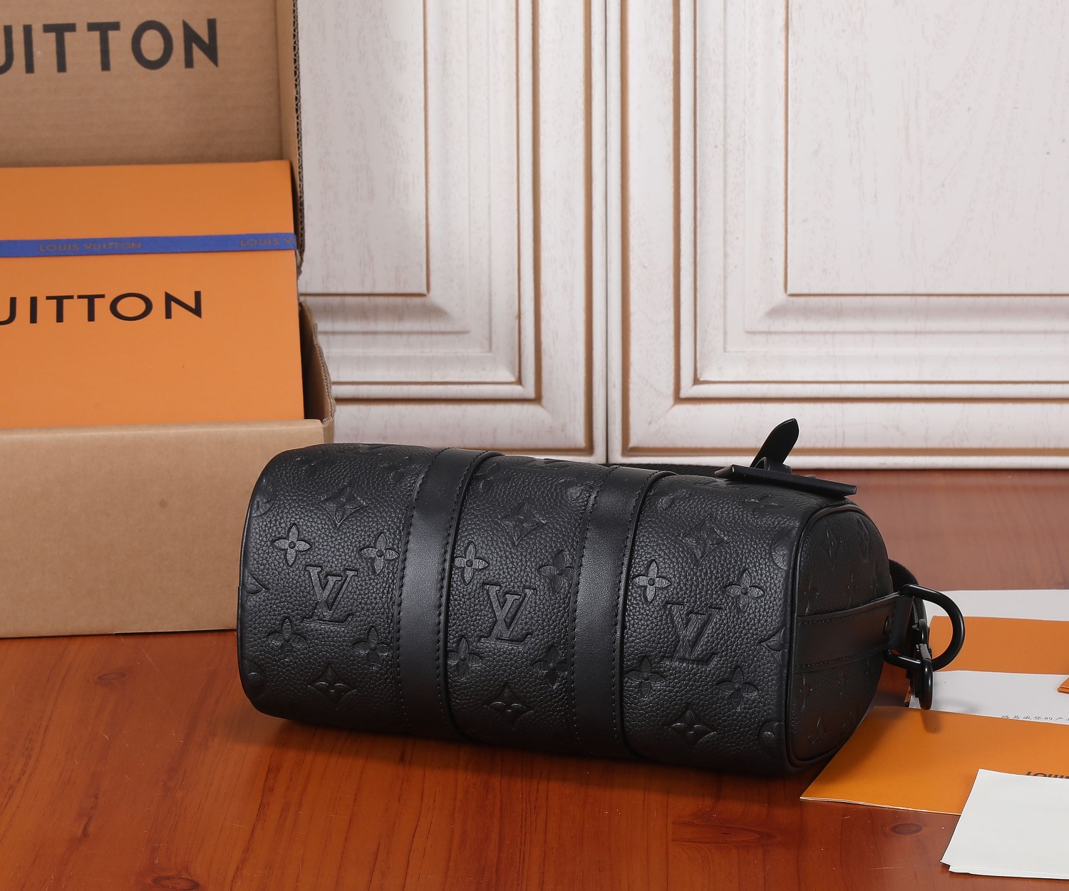 Louis Vuitton Keepall Mini Crossbody Bag in Taurillon Monogram Leather - Image 7