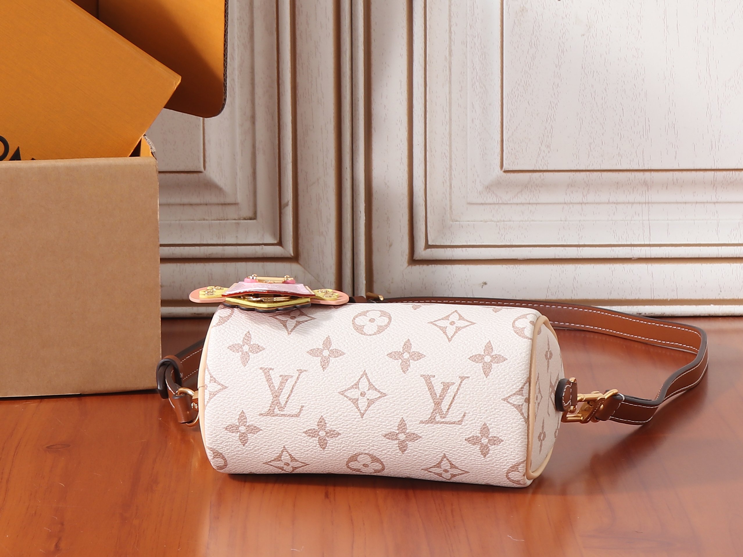 Louis Vuitton Nano Speedy Handbag – LV Crafty Monogram Dune - Image 7
