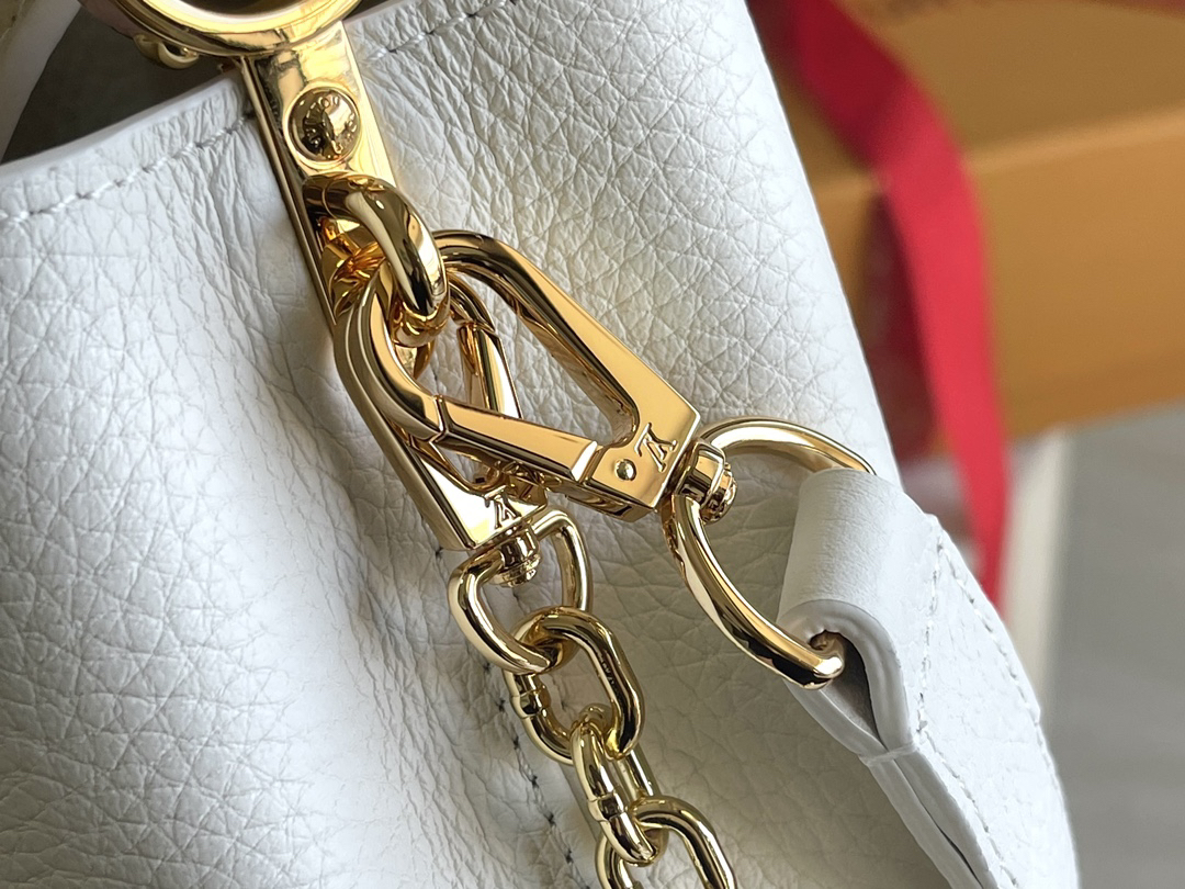 Louis Vuitton Capucines Mini Crossbody Bag M11343 – White Floral Tri-Color - Image 7