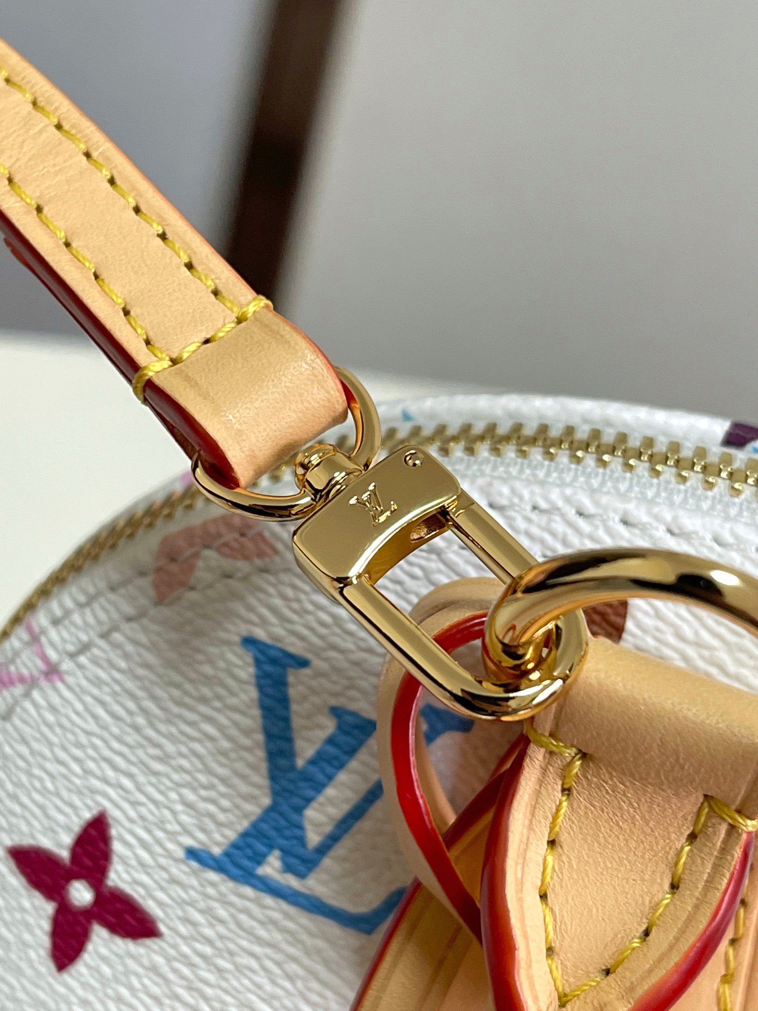 Louis Vuitton Alma BB Handbag from the Louis Vuitton x Takashi Murakami Collaboration - Image 7