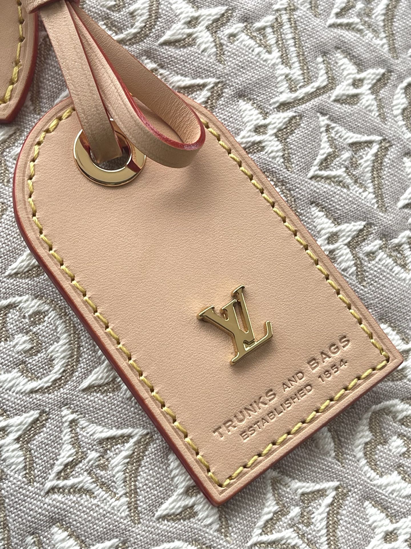 Louis Vuitton Neverfull MM Tote Bag in White Monogram Emblème Canvas - Image 7