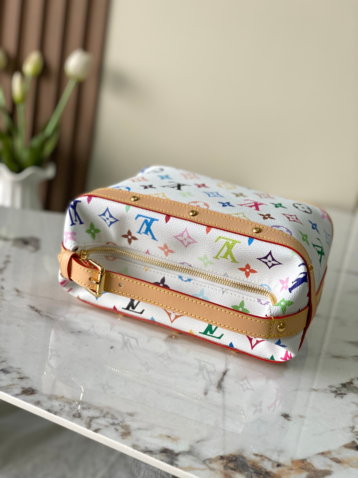 Louis Vuitton Cruiser Handbag in Monogram Multicolore Canvas - Image 7