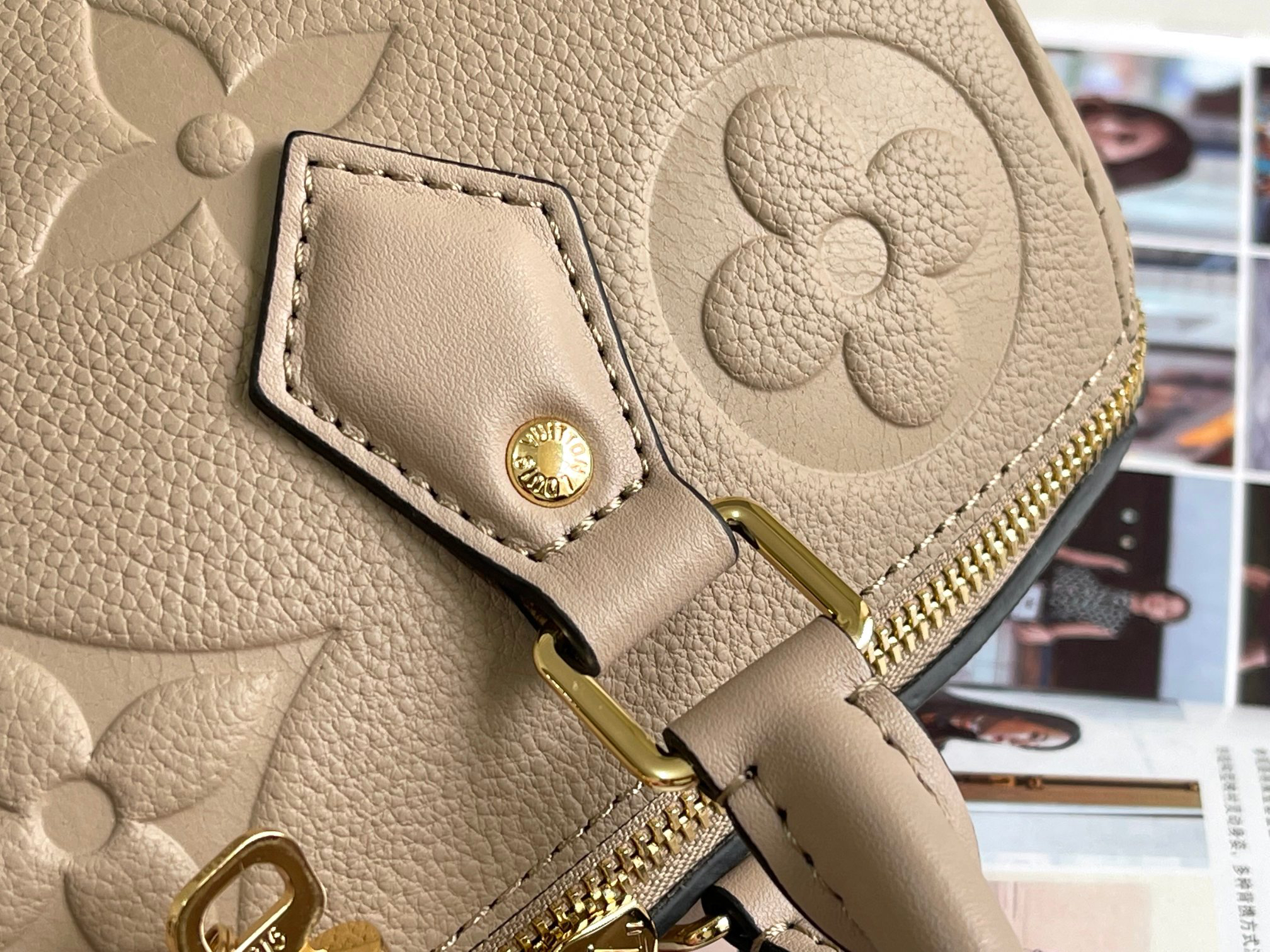 Louis Vuitton Speedy Bandouliere 25 Monogram Empreinte Leather Bag - Image 7