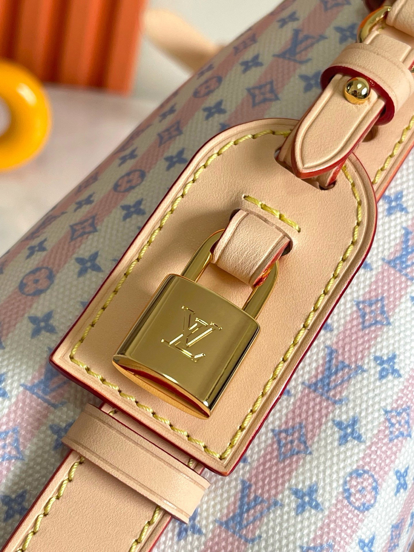 Louis Vuitton All In BB Bucket Crossbody Bag – Pink Monogram Stripe - Image 7