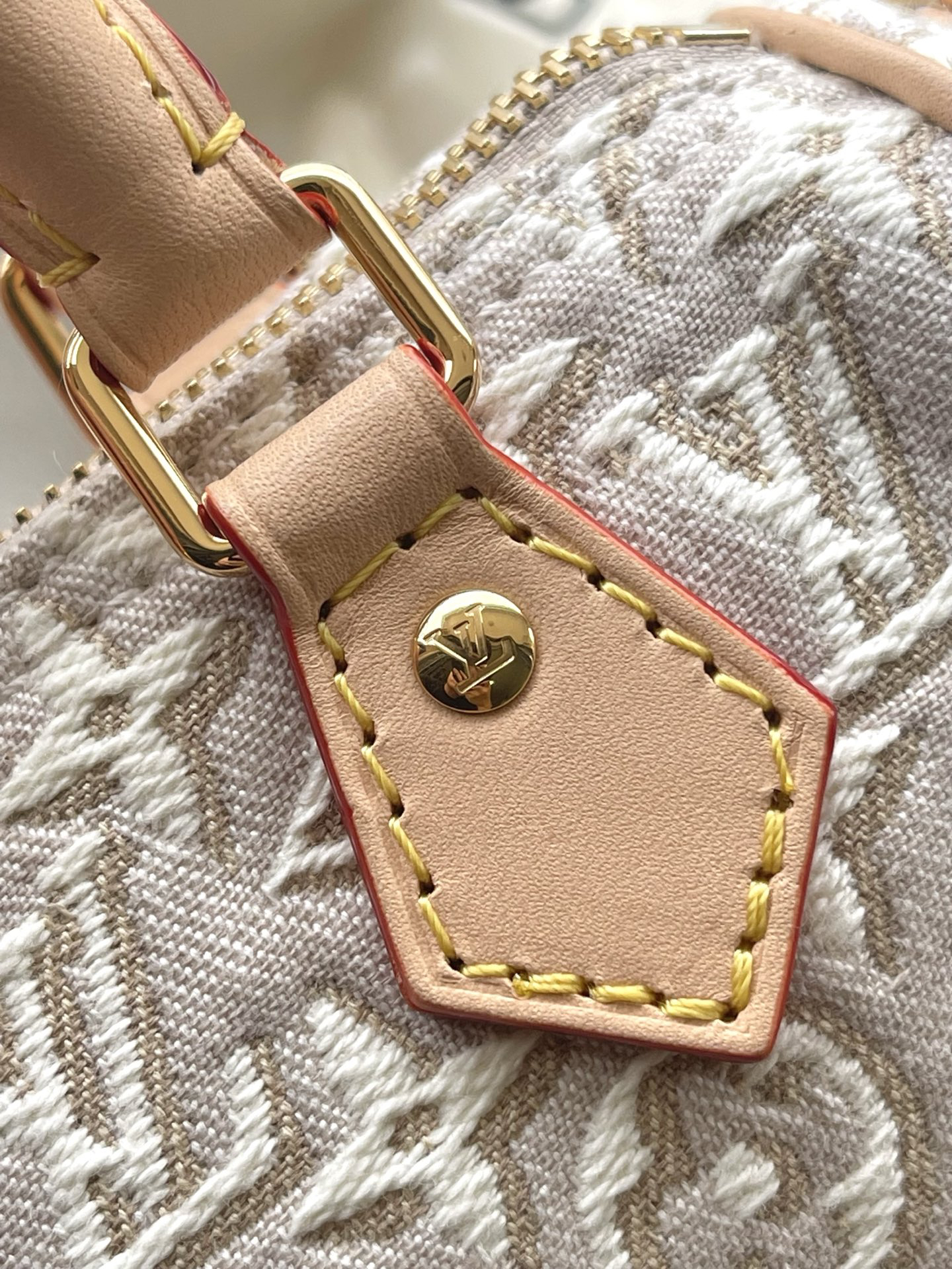 Nano Speedy Handbag M28502 in White Monogram Canvas - Image 7