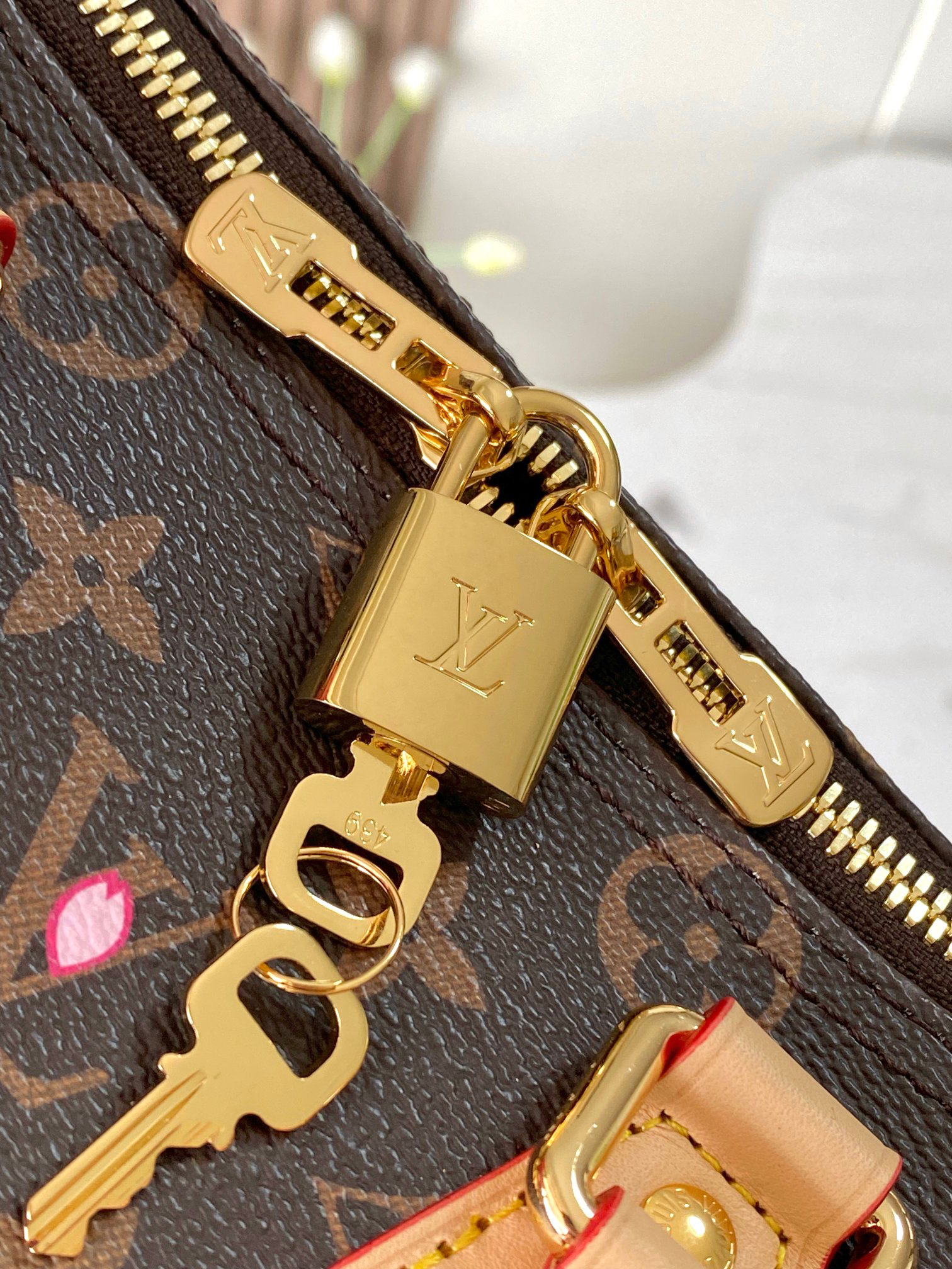 Louis Vuitton Speedy Bandoulière 25 Cherry Blossom Handbag - Image 7