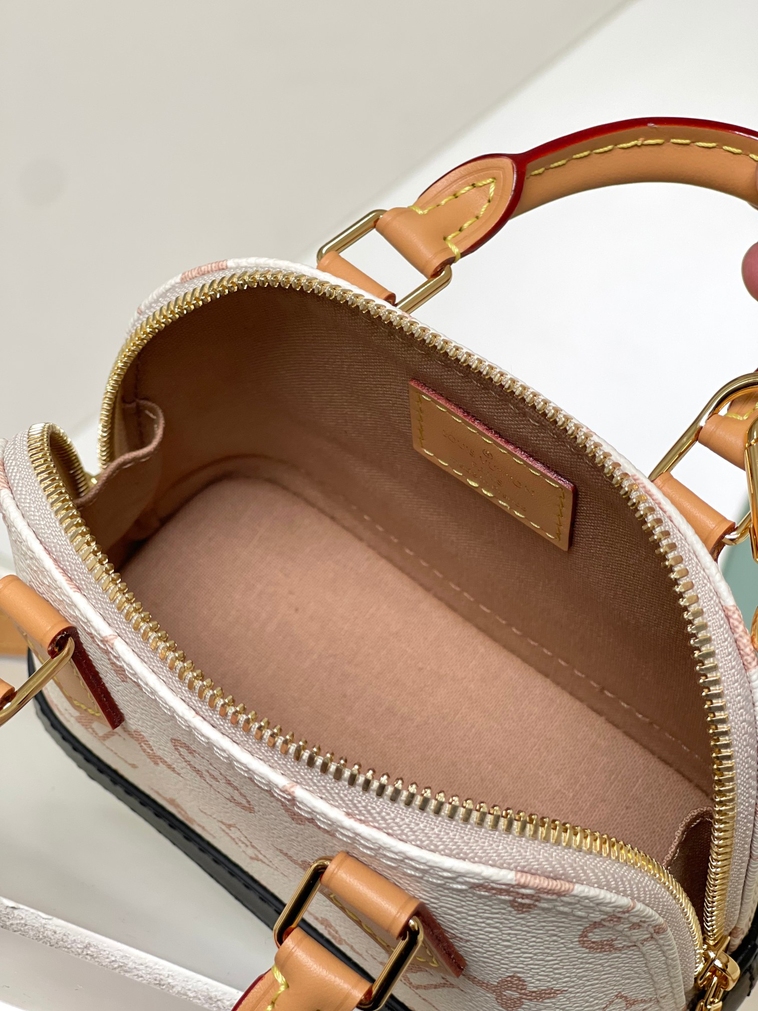 Louis Vuitton Nano Alma Handbag in Monogram Dune Canvas - Image 7