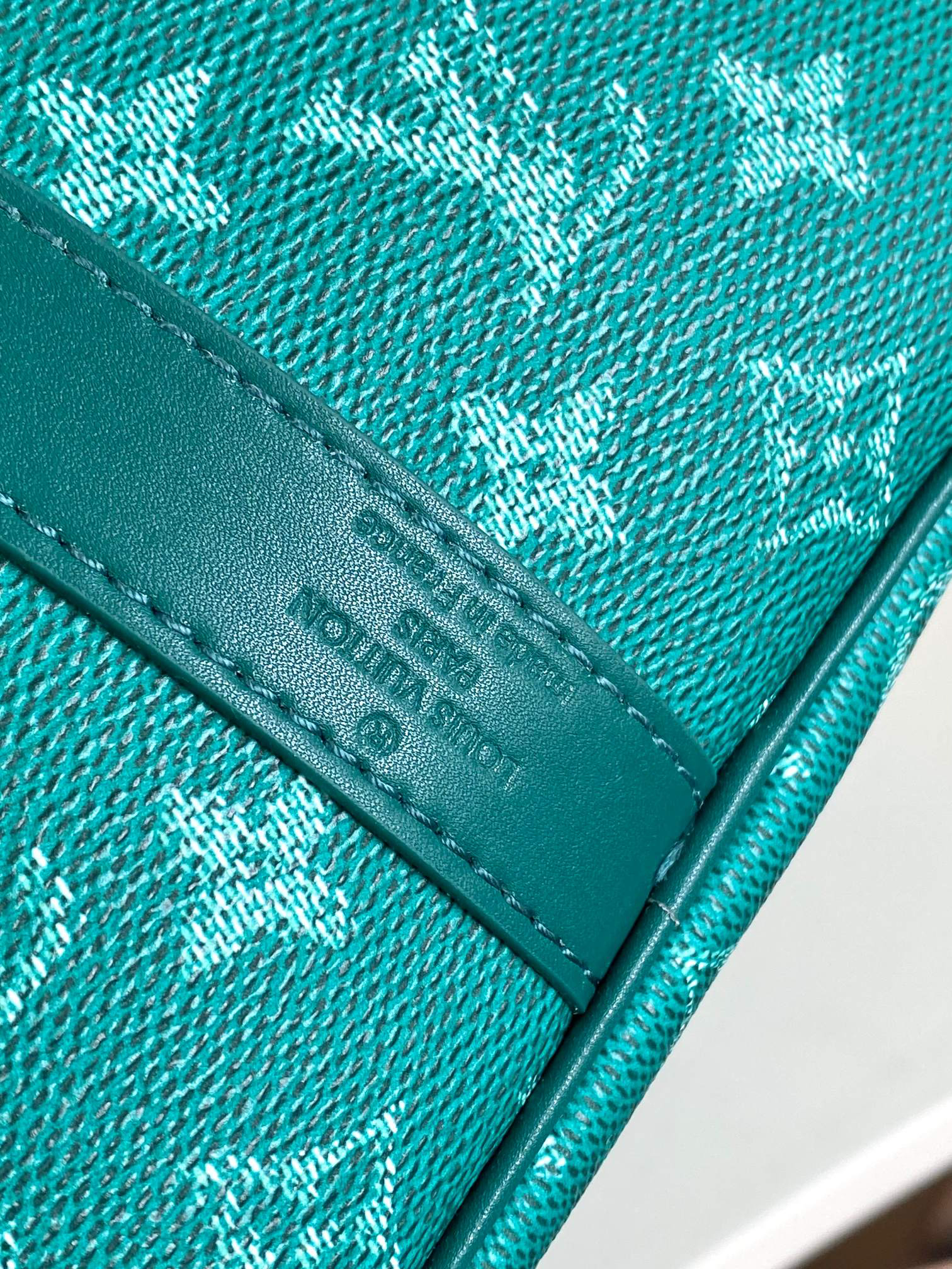 Louis Vuitton Keepall 50 Travel Bag – Green Floral Leather - Image 7