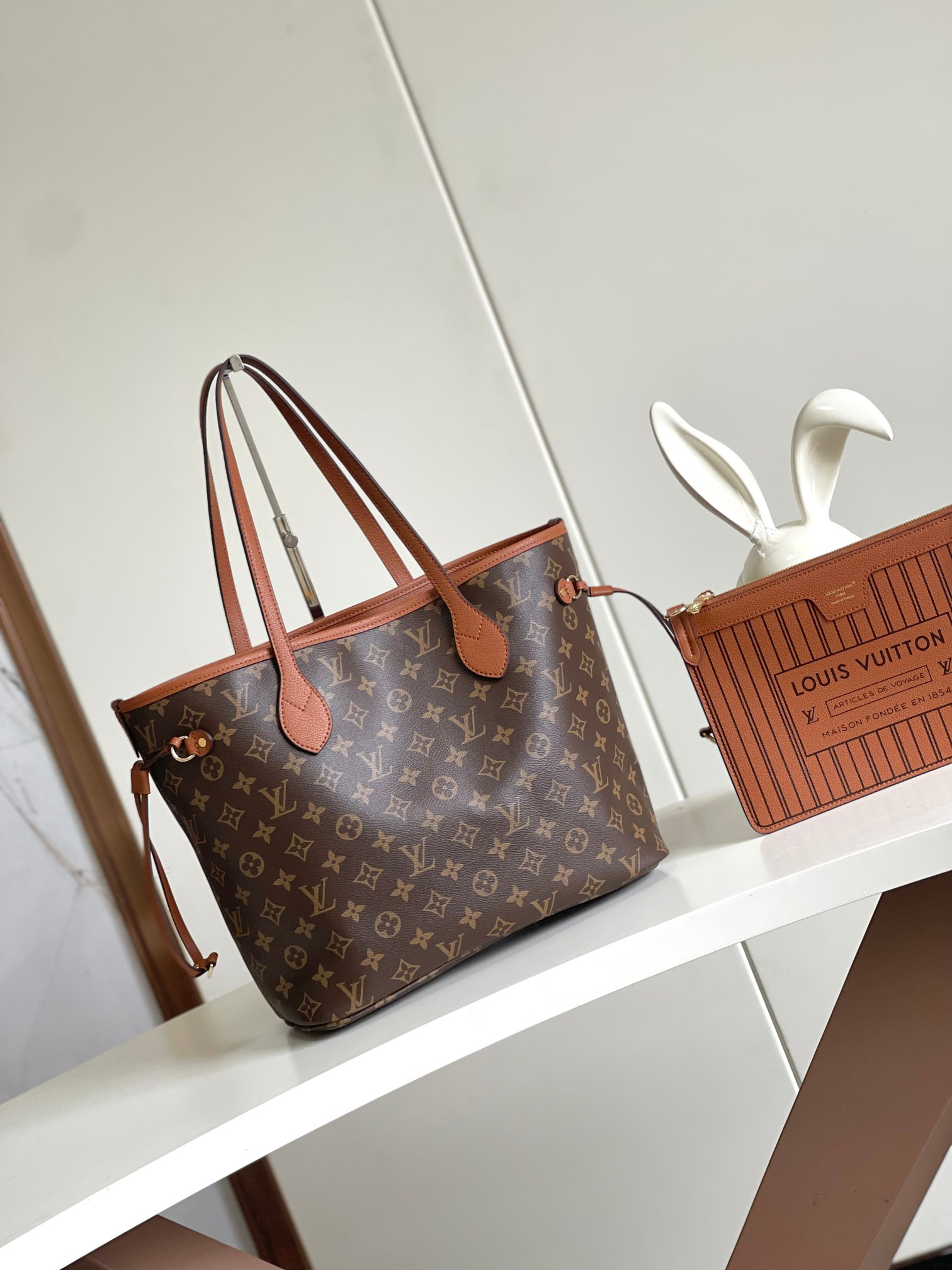 Louis Vuitton Neverfull MM Damier Azur Tote Bag - Image 7