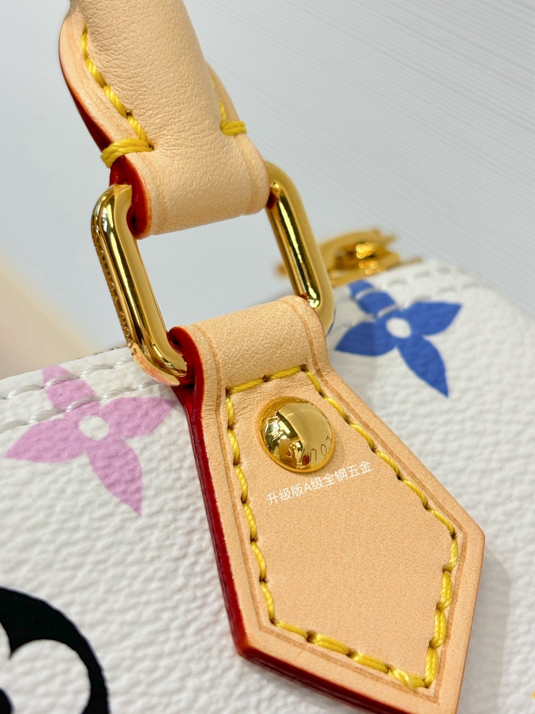Nano Speedy Handbag, White Tricolor - Image 7