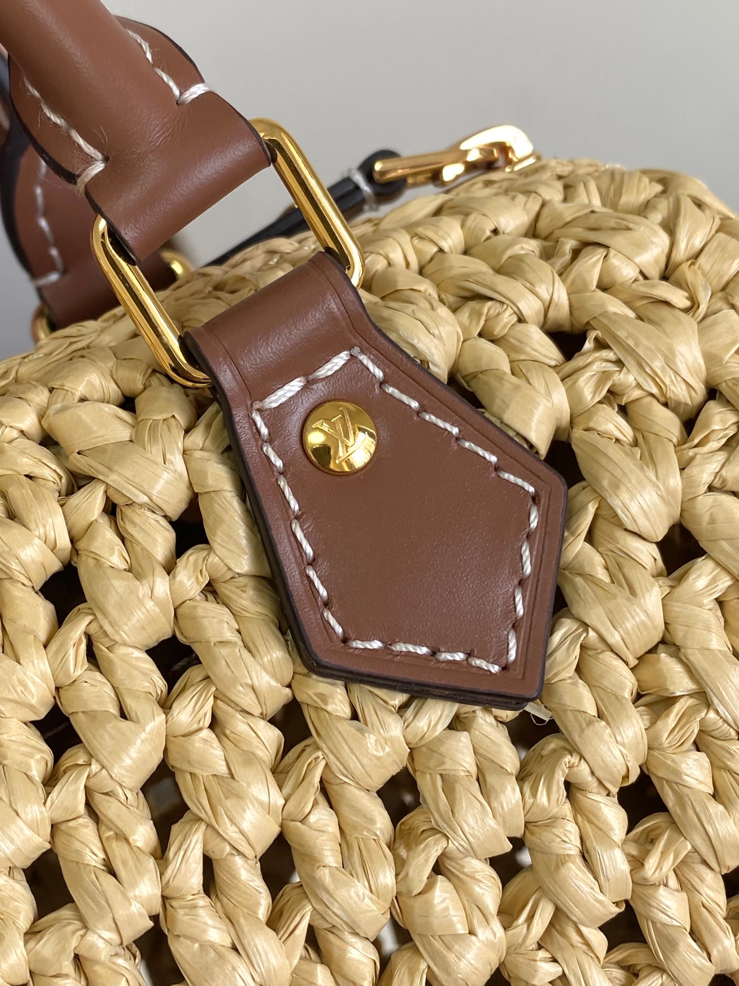 Louis Vuitton Nano Speedy Raffia Handbag - Image 7