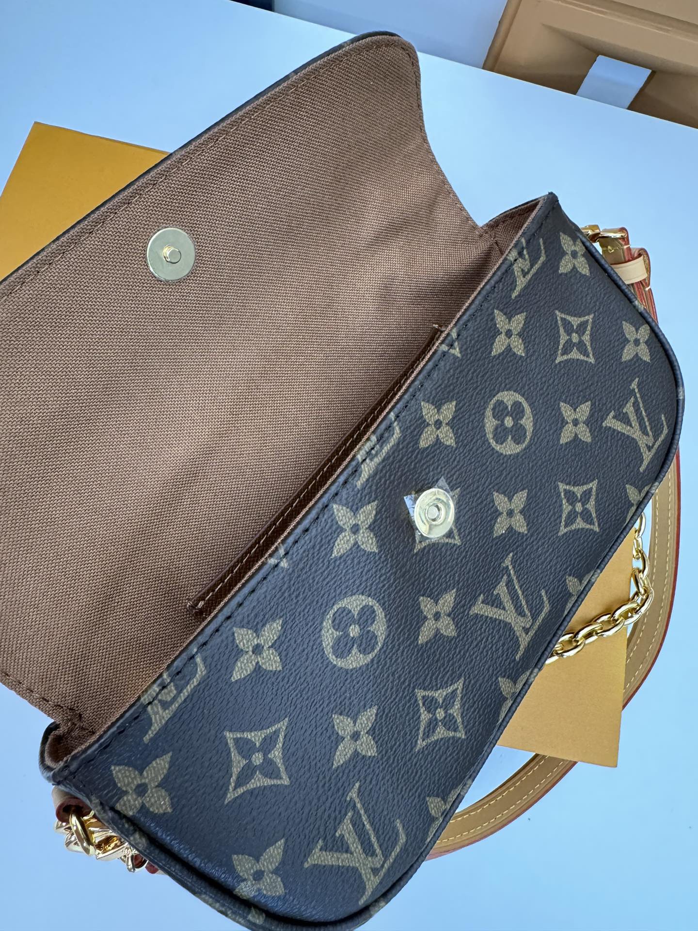Wallet On Chain Monogram Crossbody Bag - Image 7