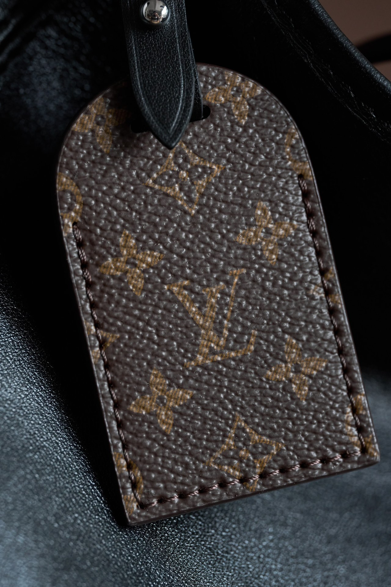 Louis Vuitton CarryAll Dark Handbag - Image 7
