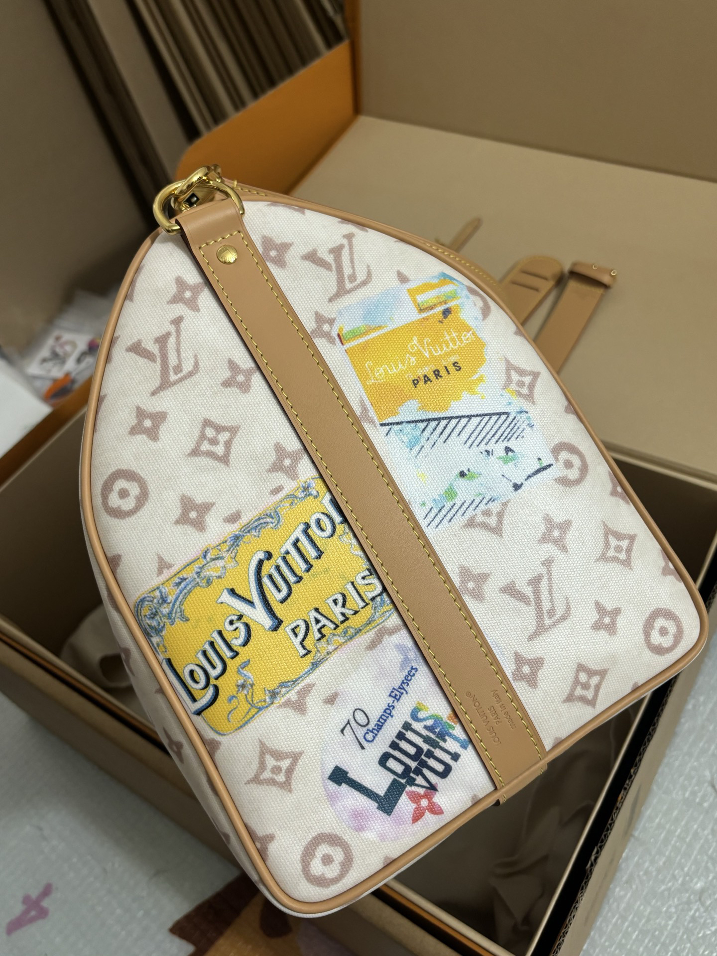Louis Vuitton Keepall Bandoulière 45 Travel Bag - Image 7