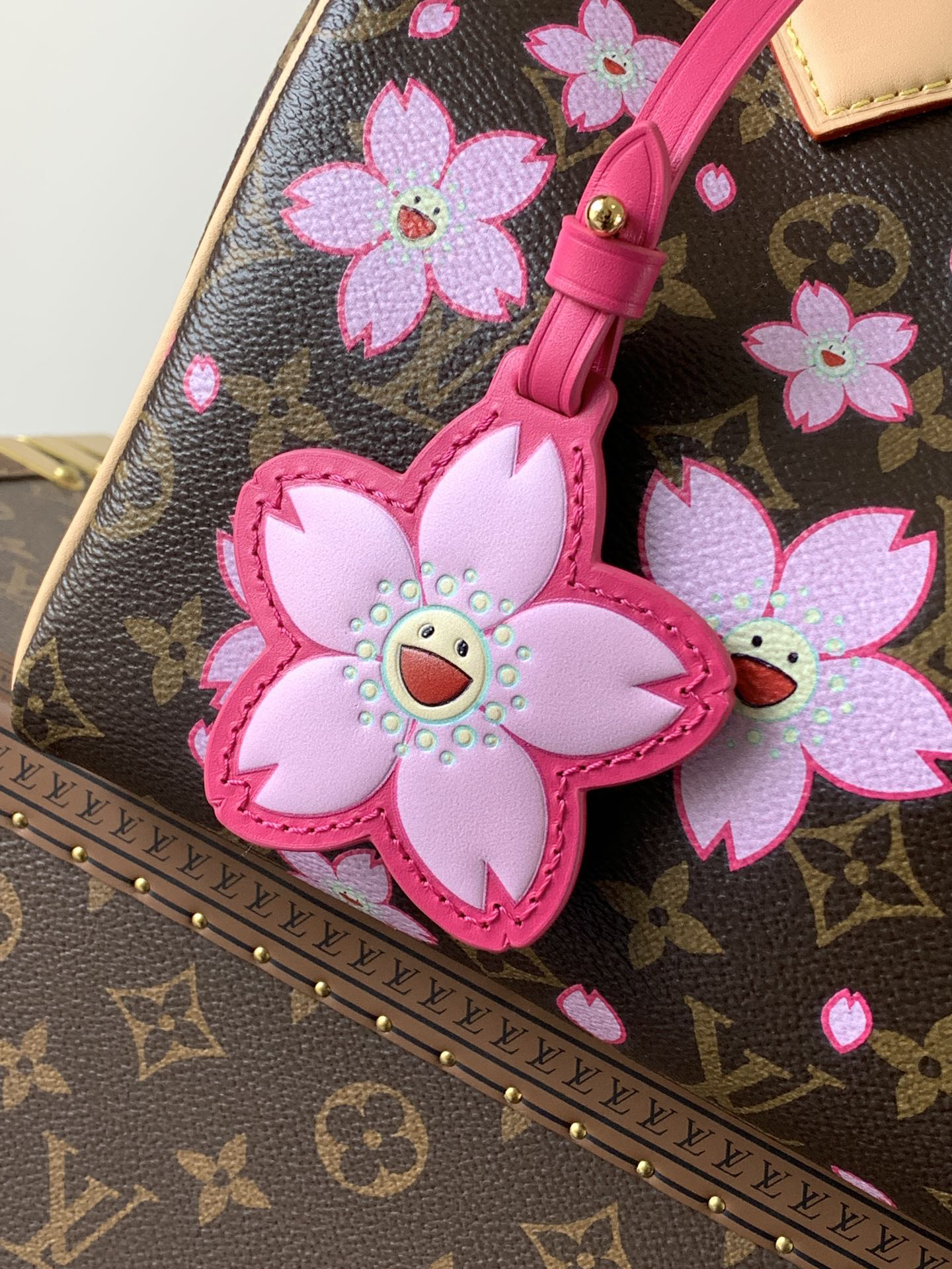 Louis Vuitton Speedy Bandoulière 25 Cherry Blossom Monogram Handbag - Image 7