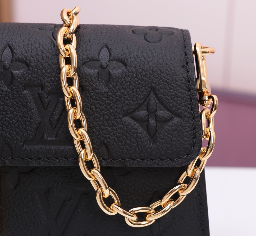 Louis Vuitton Monogram Empreinte Trapezoid Shoulder Bag M82836 M82637 - Image 7
