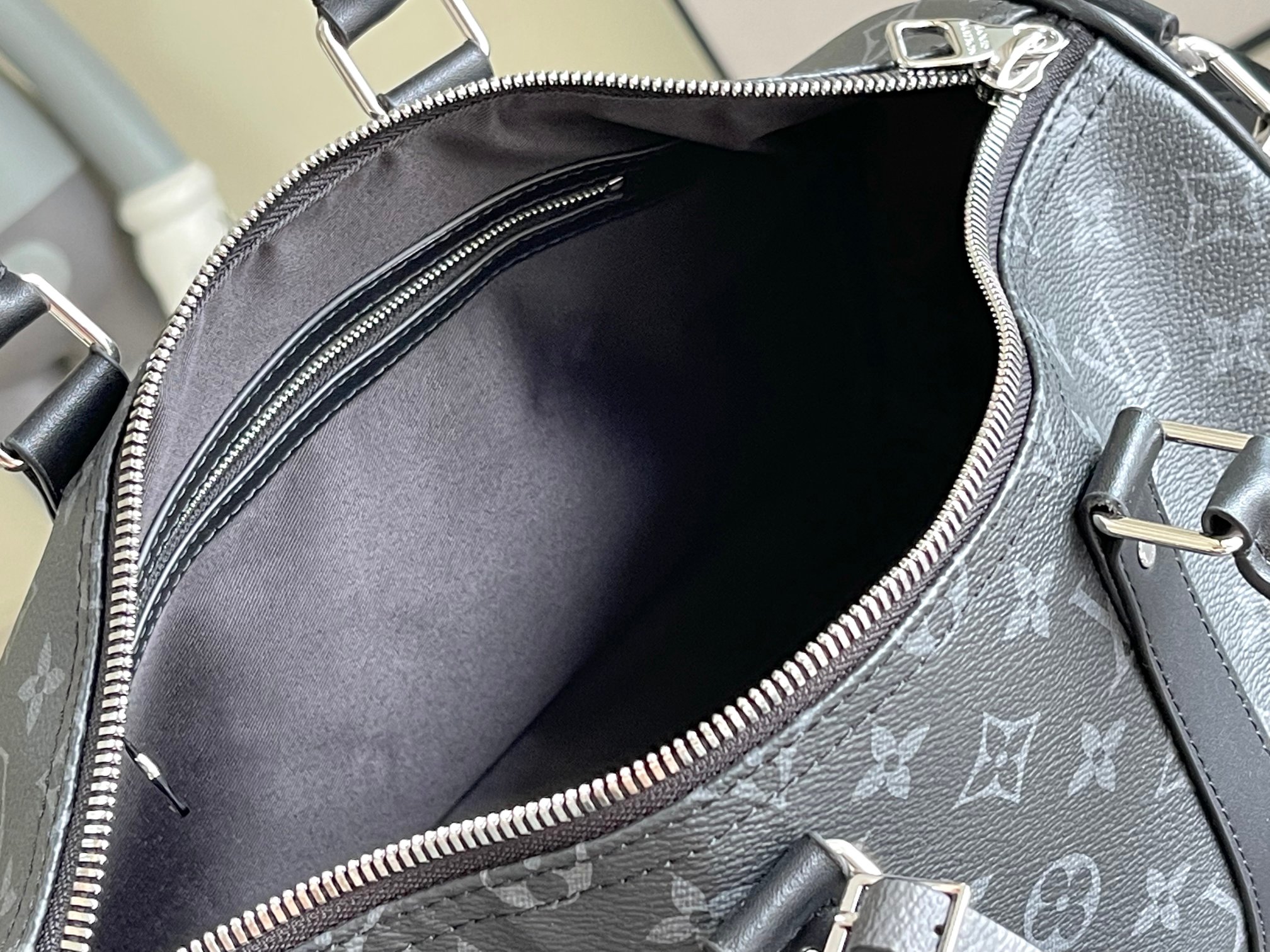 Keepall 35 Travel Bag in Monogram Eclipse Canvas - Image 7