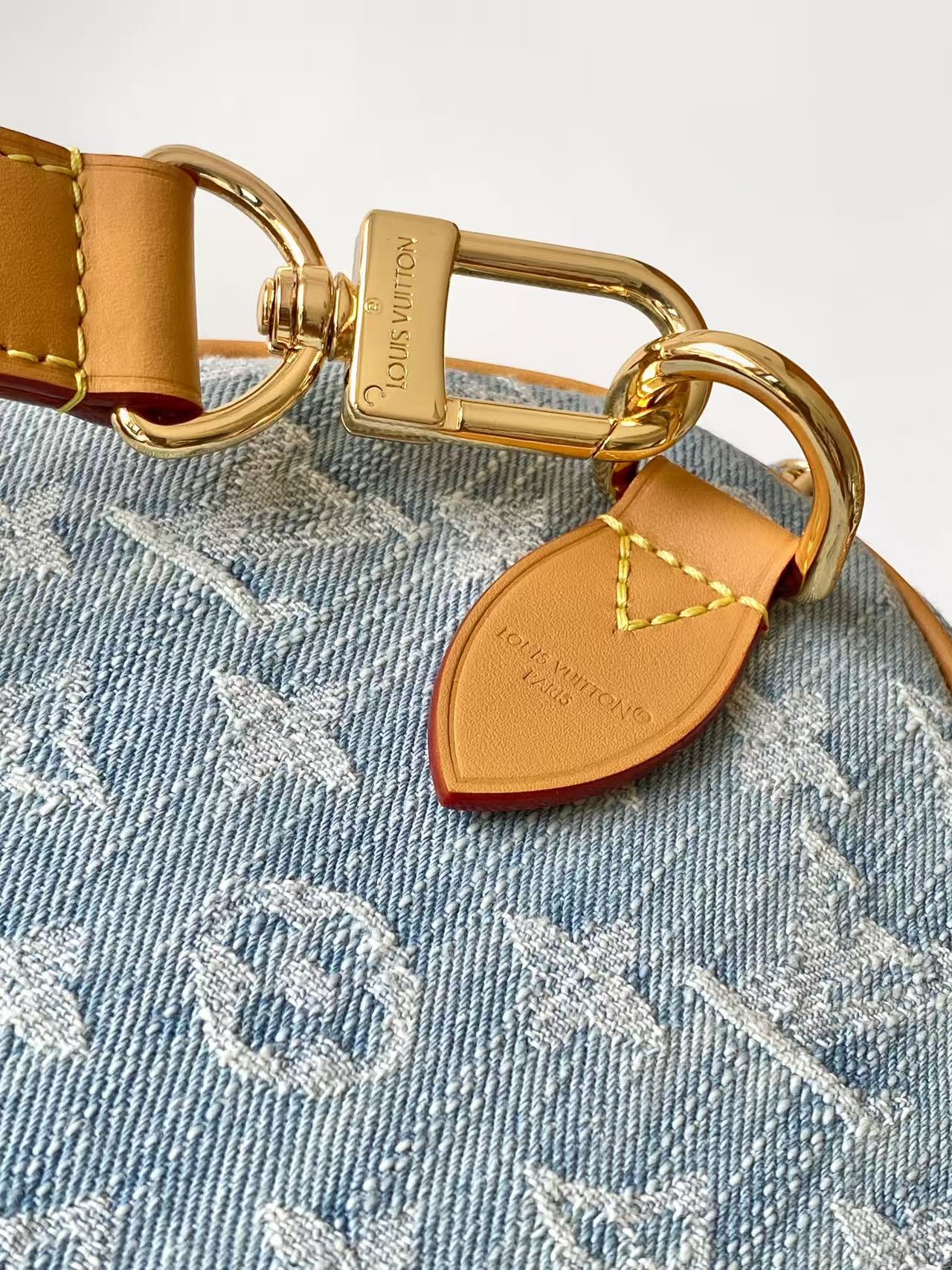 Louis Vuitton Speedy Bandoulière 30 Monogram Denim Handbag - Image 7