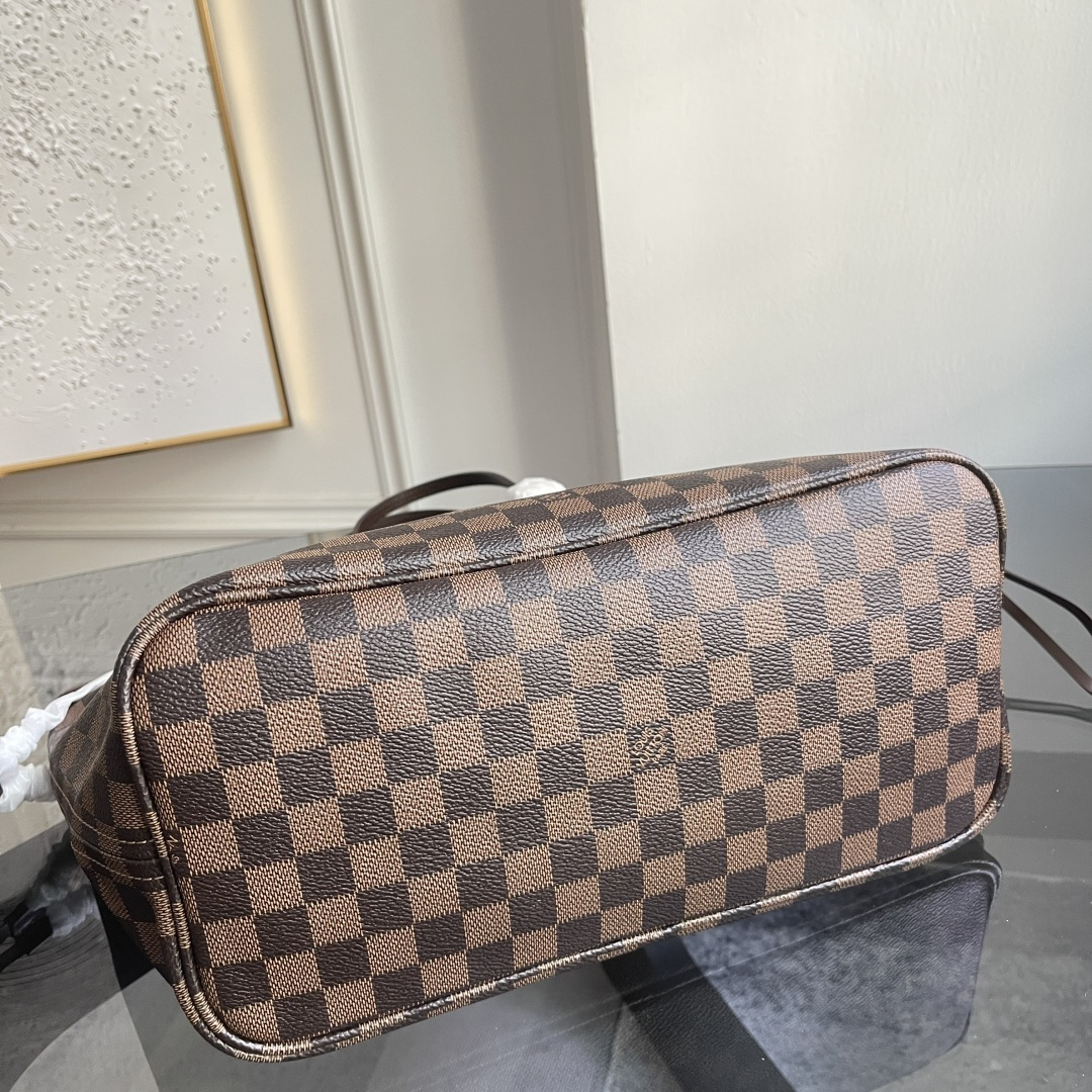 Louis Vuitton Neverfull MM Tote Bag M41603 - Damier Ebene - Image 7