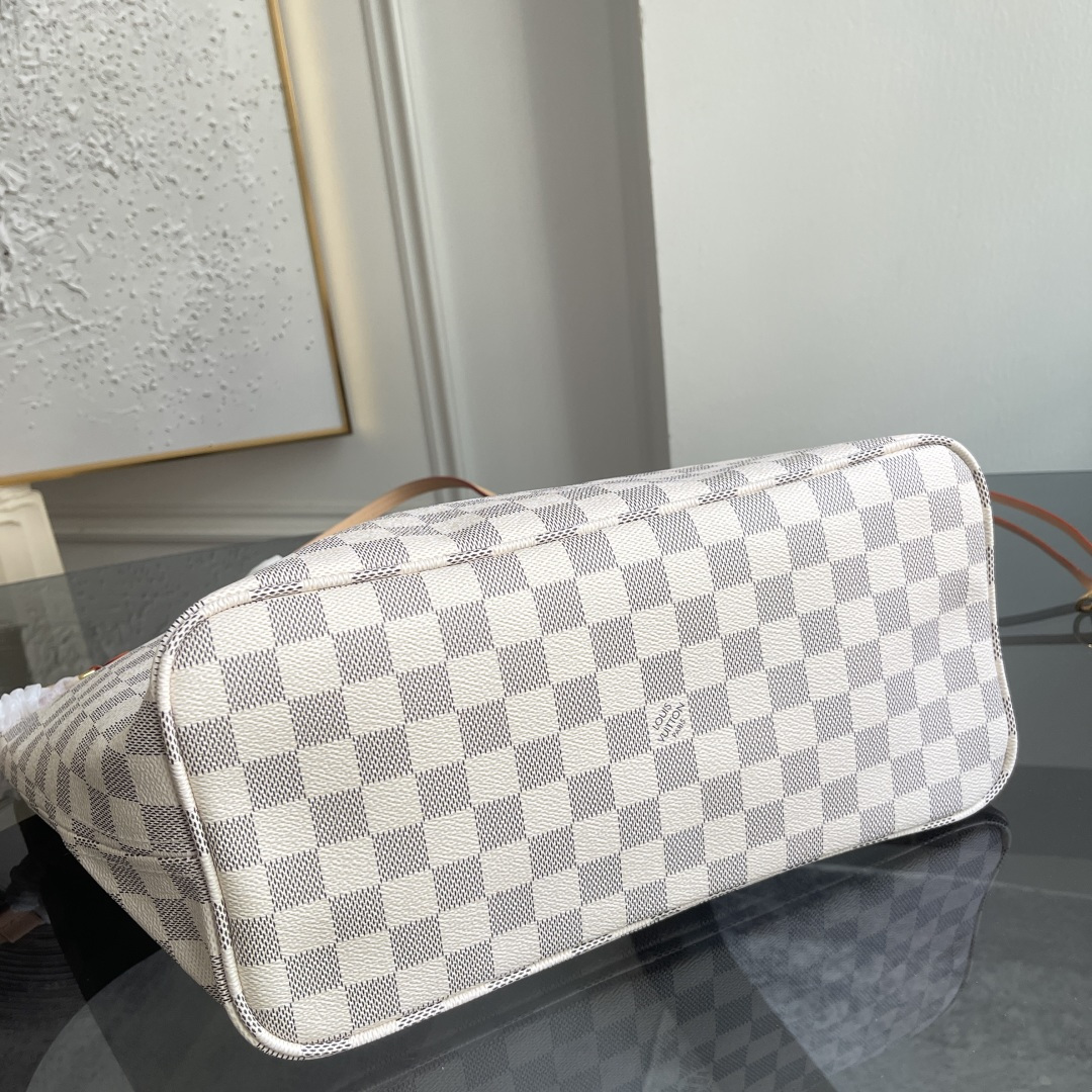 Louis Vuitton Neverfull MM Tote Bag in Damier Ebene Canvas - Image 7