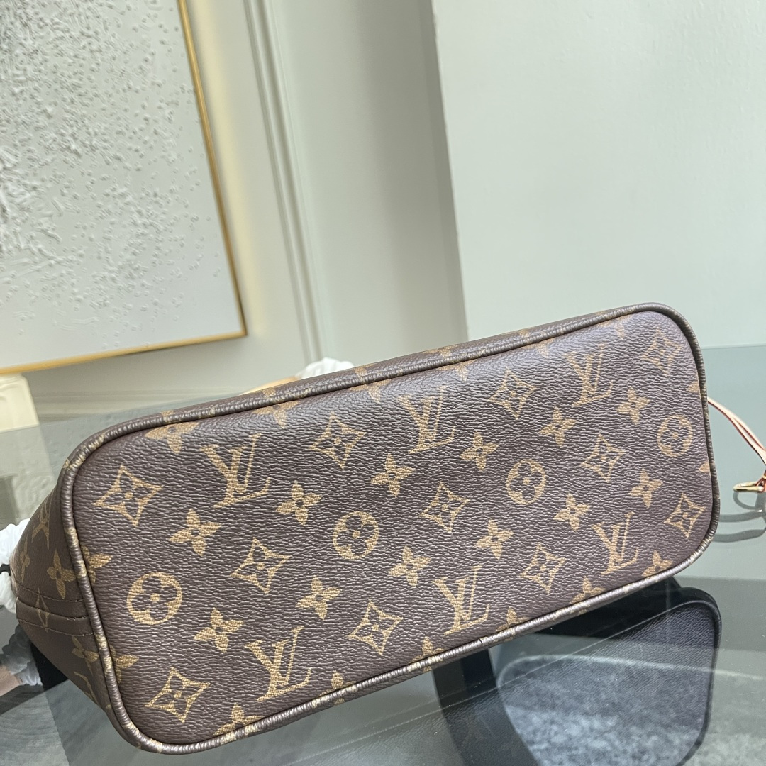Louis Vuitton Neverfull Small Tote Bag in Damier Ebene Canvas - Image 7