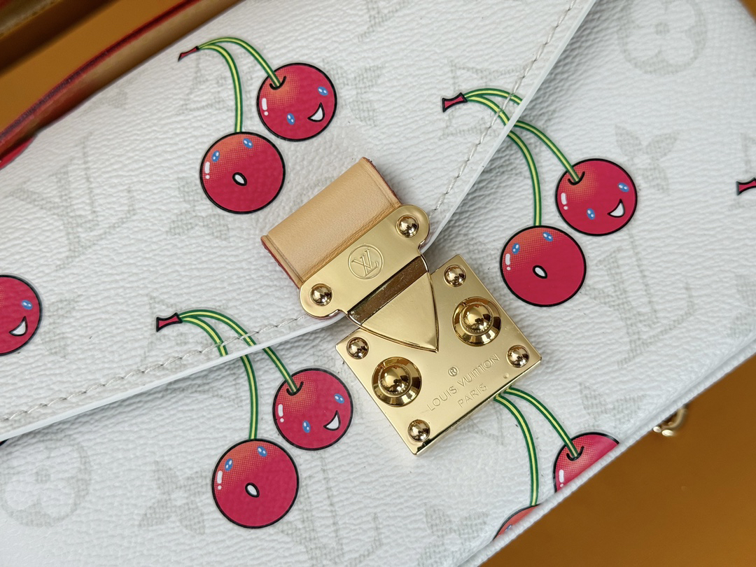 Louis Vuitton Pochette Métis East West Monogram Cherry Shoulder Bag - Image 7
