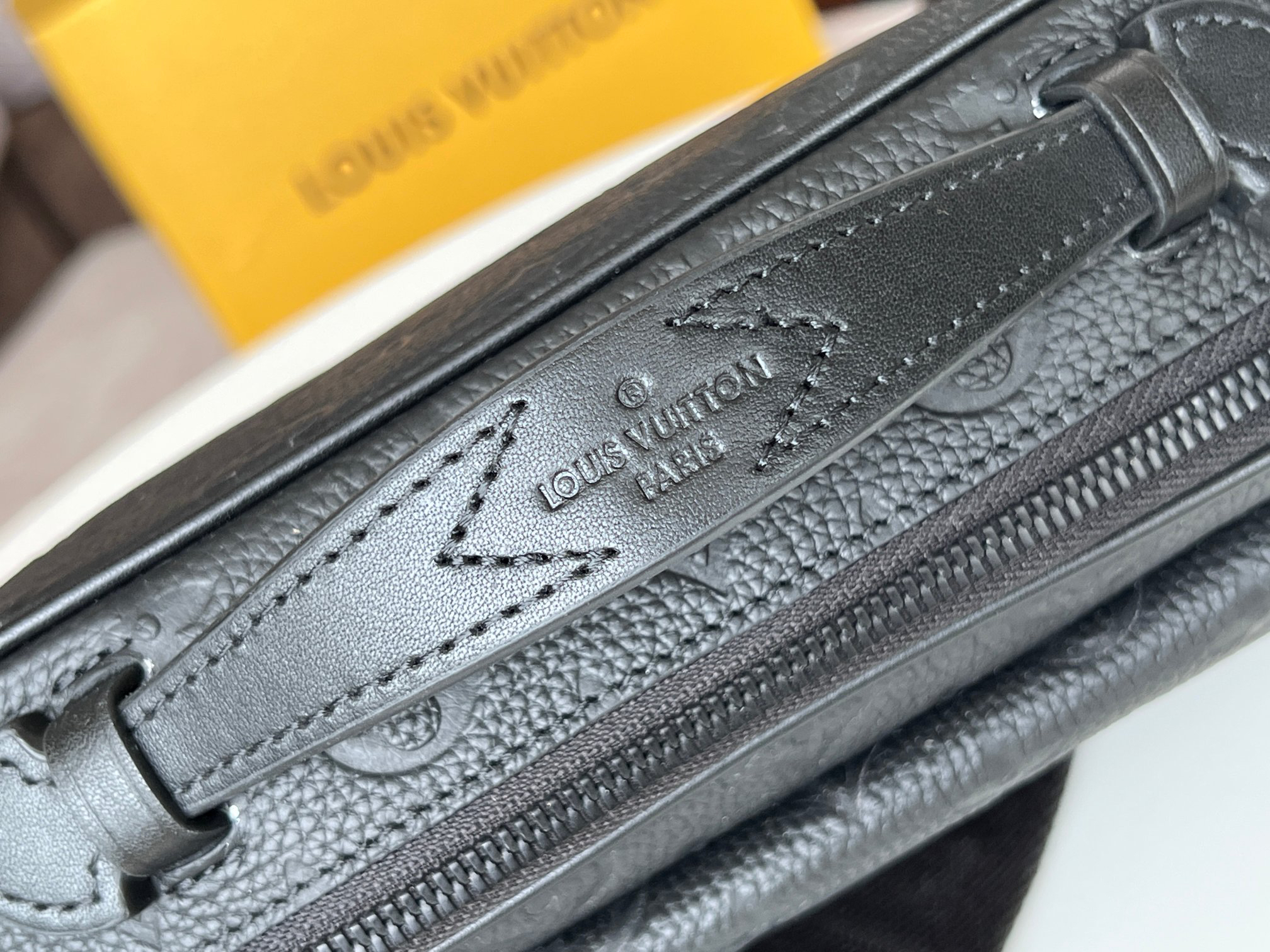 Louis Vuitton S Lock Postal Crossbody Bag in Black Taurillon Leather - Image 7