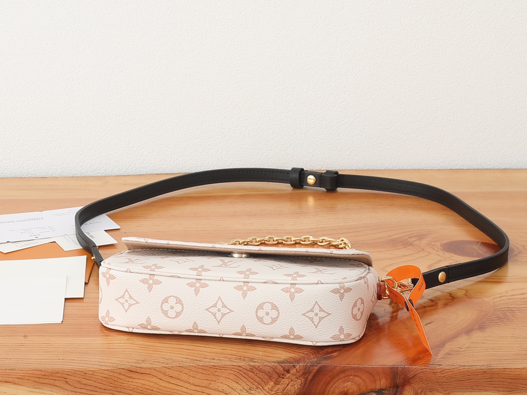 Louis Vuitton Wallet On Chain Ivy in Monogram Dune Canvas - Image 7