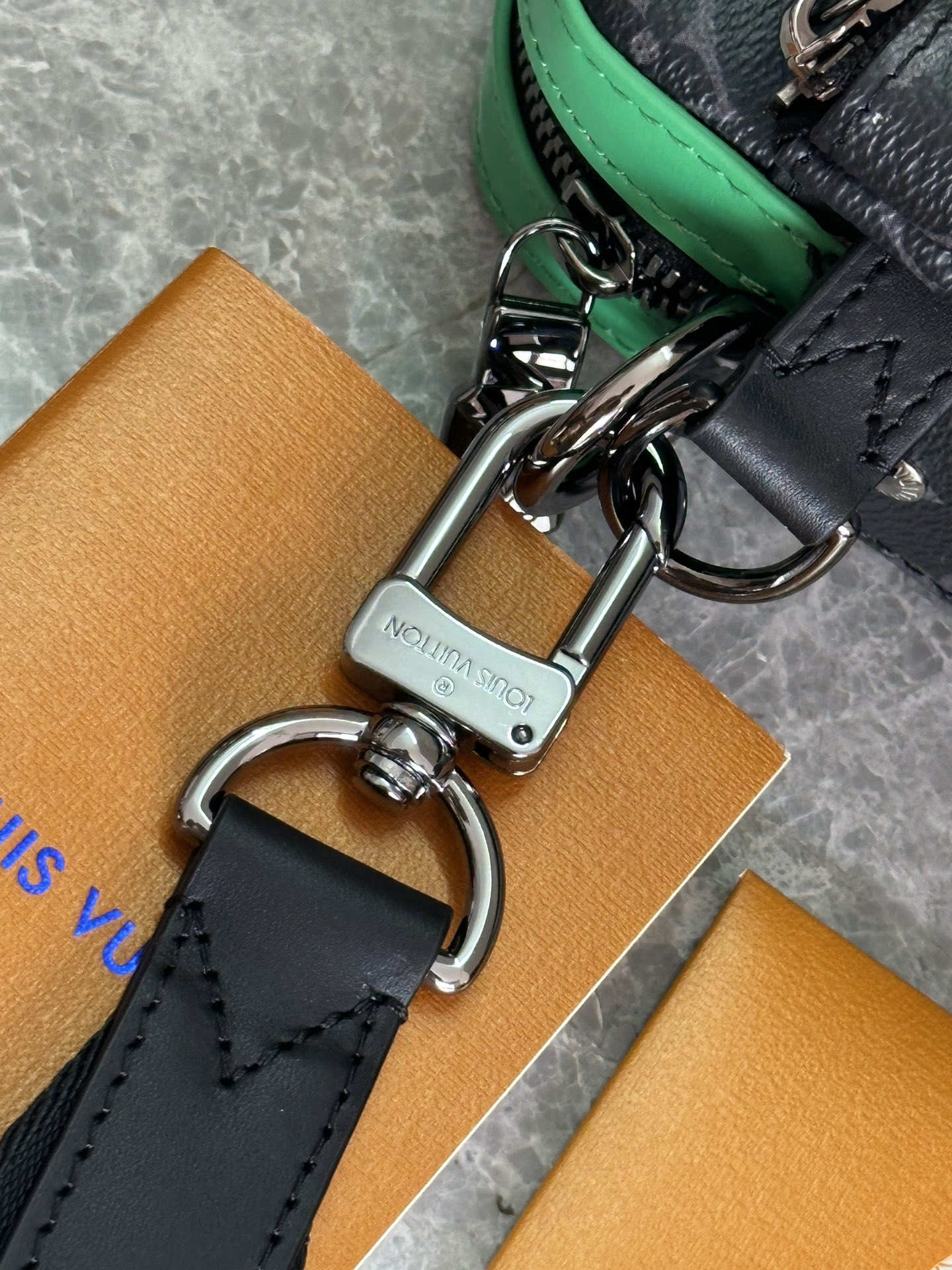 Louis Vuitton Trio Messenger Bag, Monogram Eclipse Reverse Canvas, Green, M26052 - Image 7