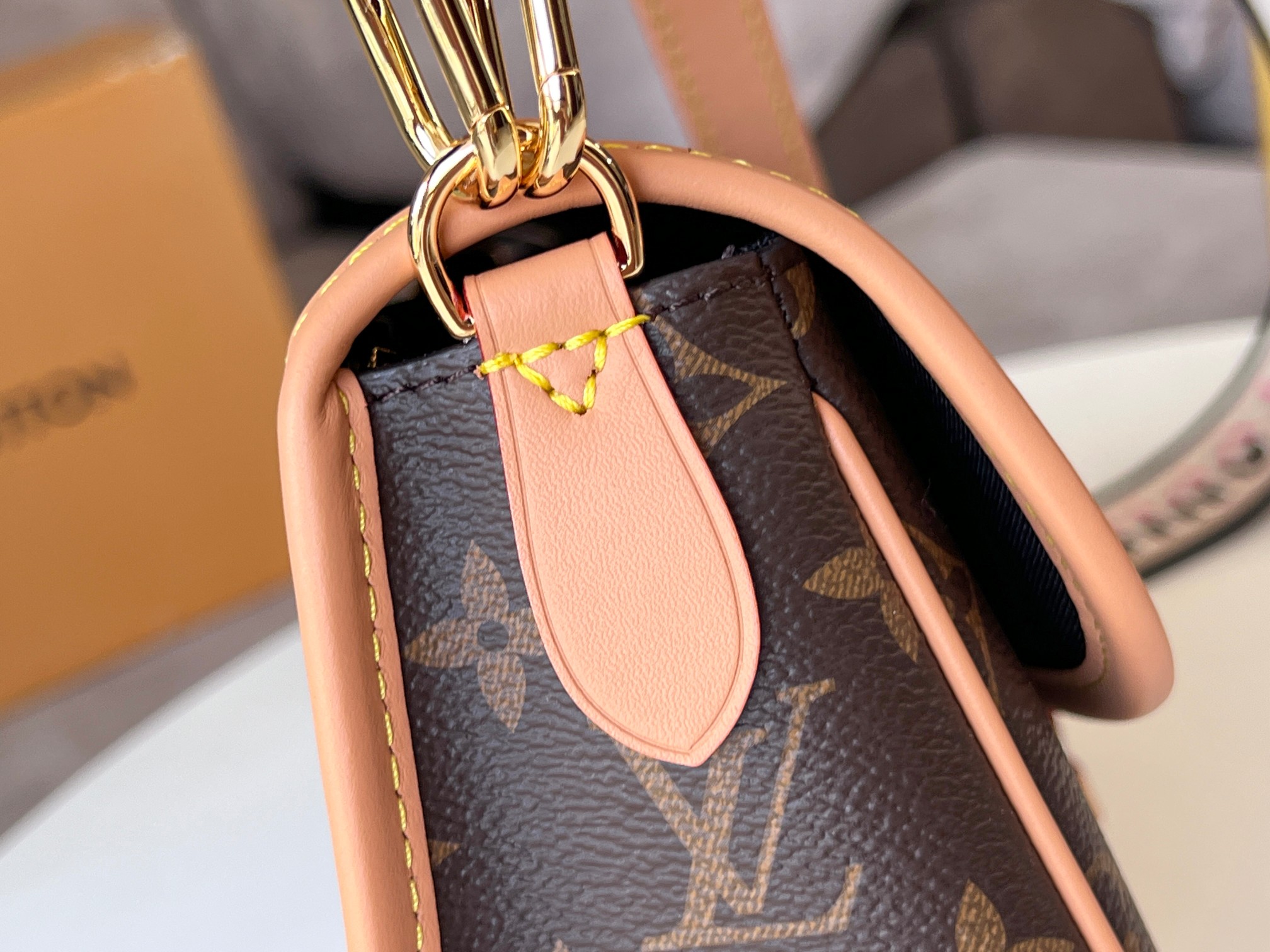 DIANE M45985 Monogram Leather Crossbody Bag - Image 7